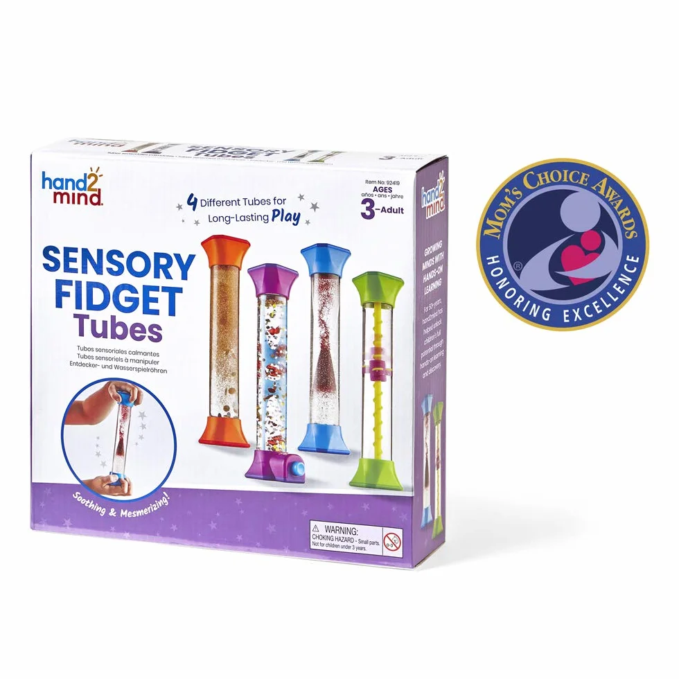 Learning Resources hand2mind Sensoryczny Denerwowac Rury 4-Kawałek Zestaw, Wielobarwnosc