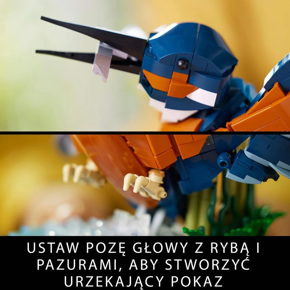 LEGO Icons Zimorodek, Model Ptaka z Klocków do Zbudowania, Kreatywny zestaw dla Dorosłych Miłośników Ornitologii, Dekoracje do Domu i Ozdoba na Biurko, Pomysł na Prezent dla Niej i dla Niego, 10331