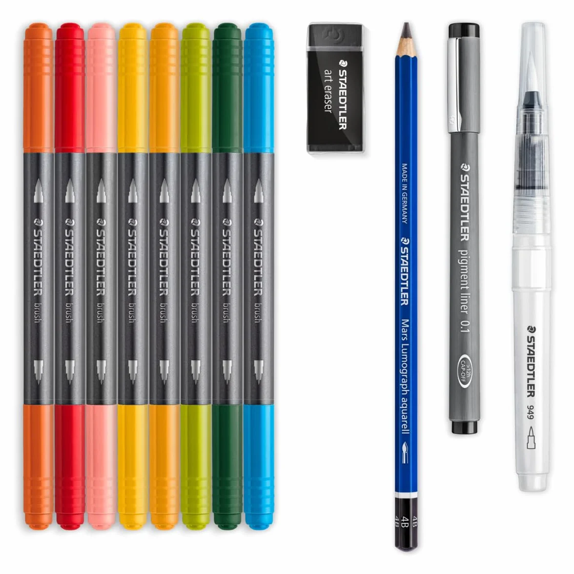 Staedtler 61 3001-1 Design Journey kwiatowy zestaw akwareli - zestaw mieszany (12 sztuk), czarny