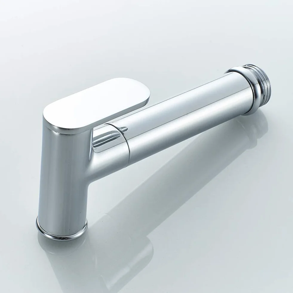 Ibergrif M20283 Bidet Opryskiwacz, Mosiądz Prysznic Artichoke dla WC, Chrome, Silver, Brak zaworu