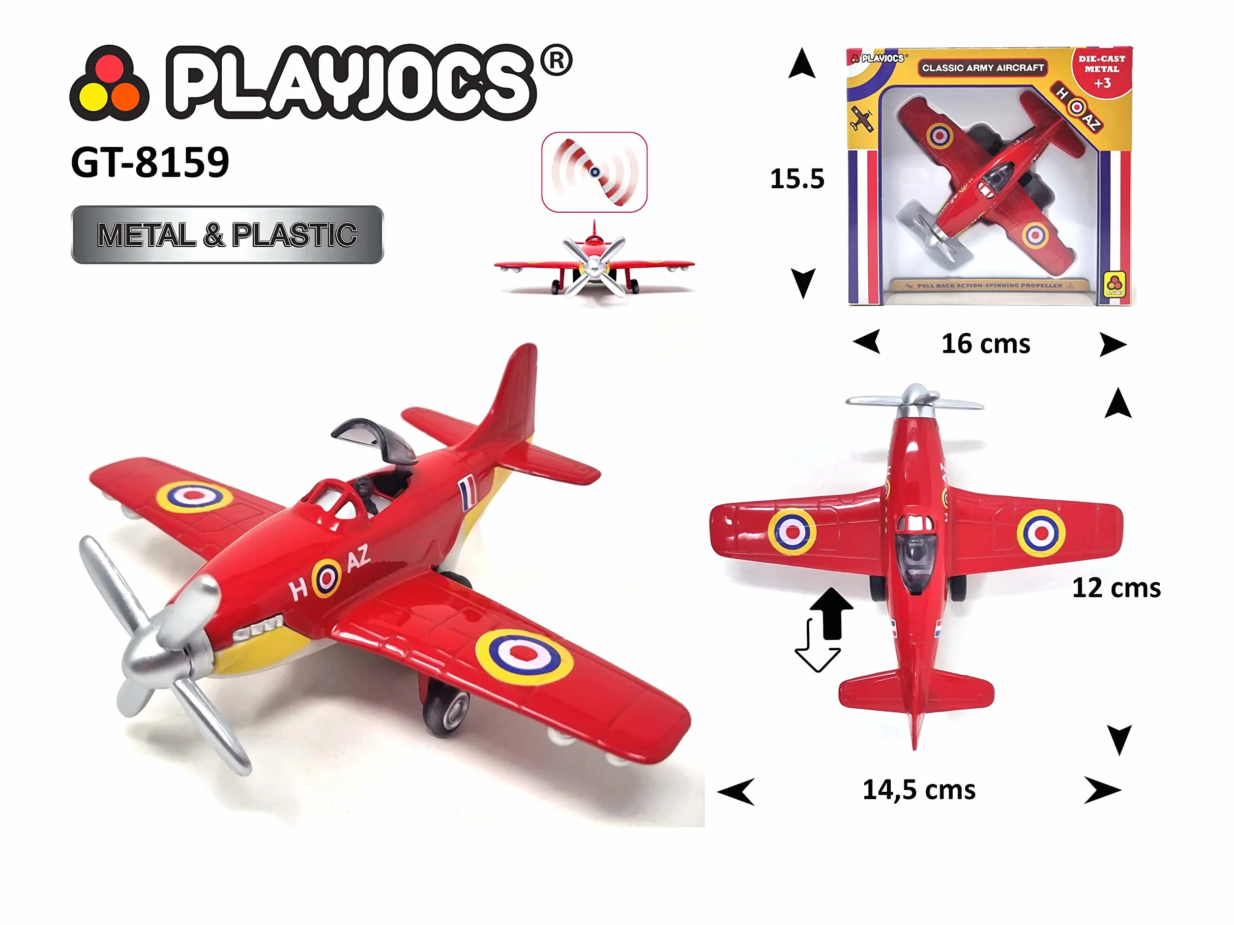 PLAYJOCS GT-8159 Wojskowy samolot