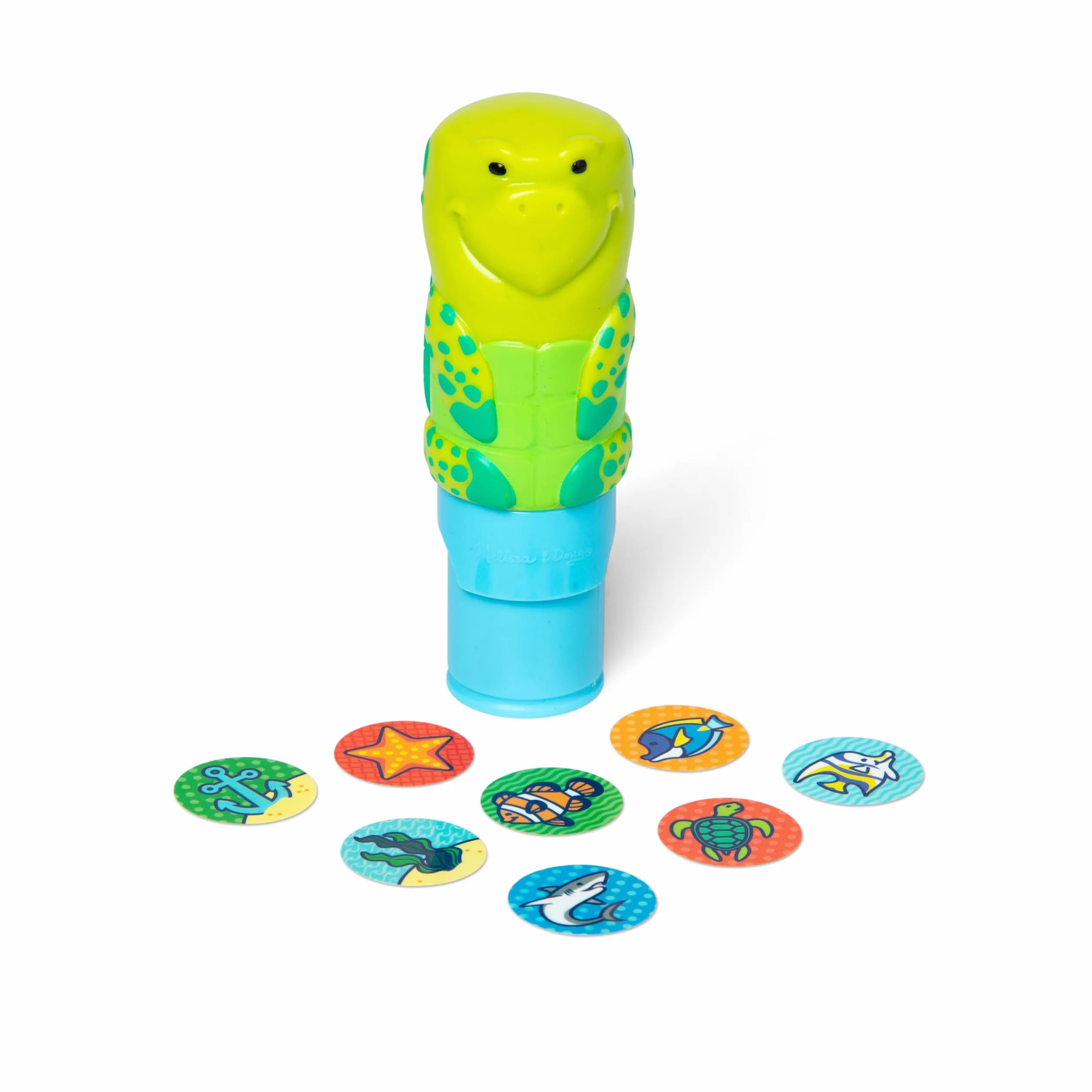 Melissa & Doug Naklejka WOW 24-stronicowa podkładka do aktywności i stempel 300 naklejek sztuka i rzemiosło żółw morski
