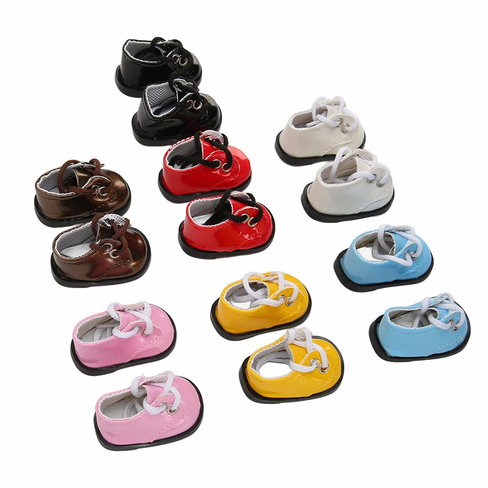 Buty dla lalek z przegubem kulowym, 5,6 x 3,3 cm, odporne na odkształcenia, dla dużych lalek 20 cm