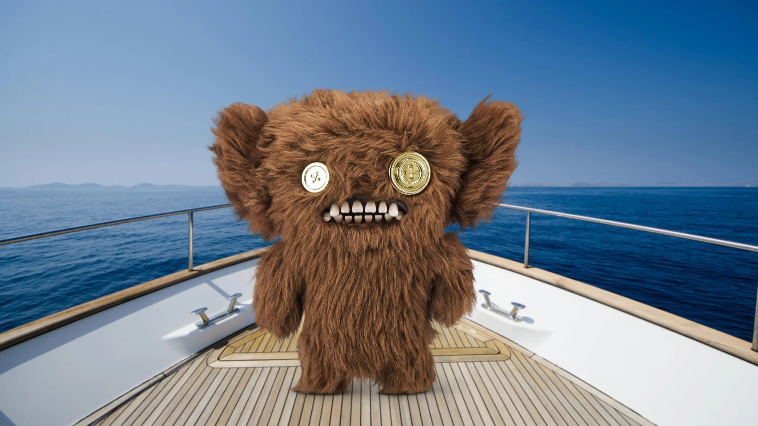 Fuggler Gold Fuggs by ZURU Funny Ugly Monster, Plush, Collectible, Toy (Grumpy Grumps - Eyes)