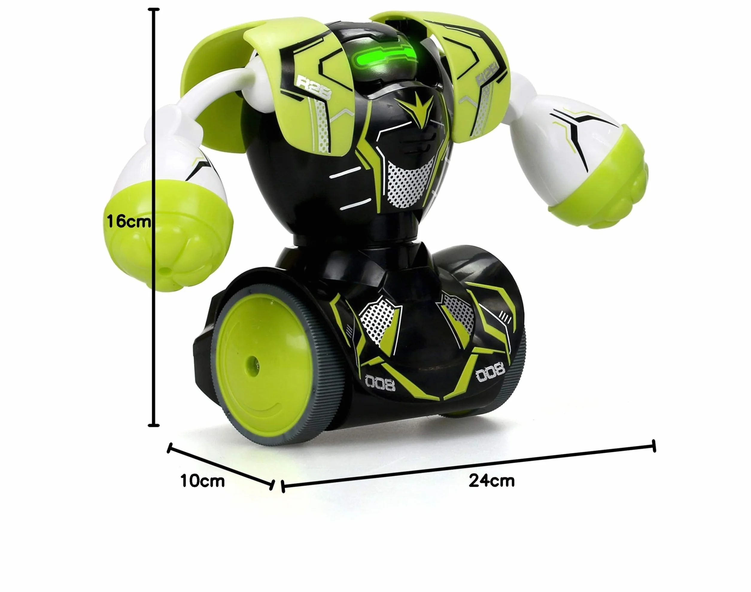 YCOO Zestaw 2 robotów Kombat Boxeur Pilot zdalnego sterowania 14 cm, Naprzód i uderz przeciwnika, Zabawka z efektami dźwiękowymi i świetlnymi, Od 5 lat