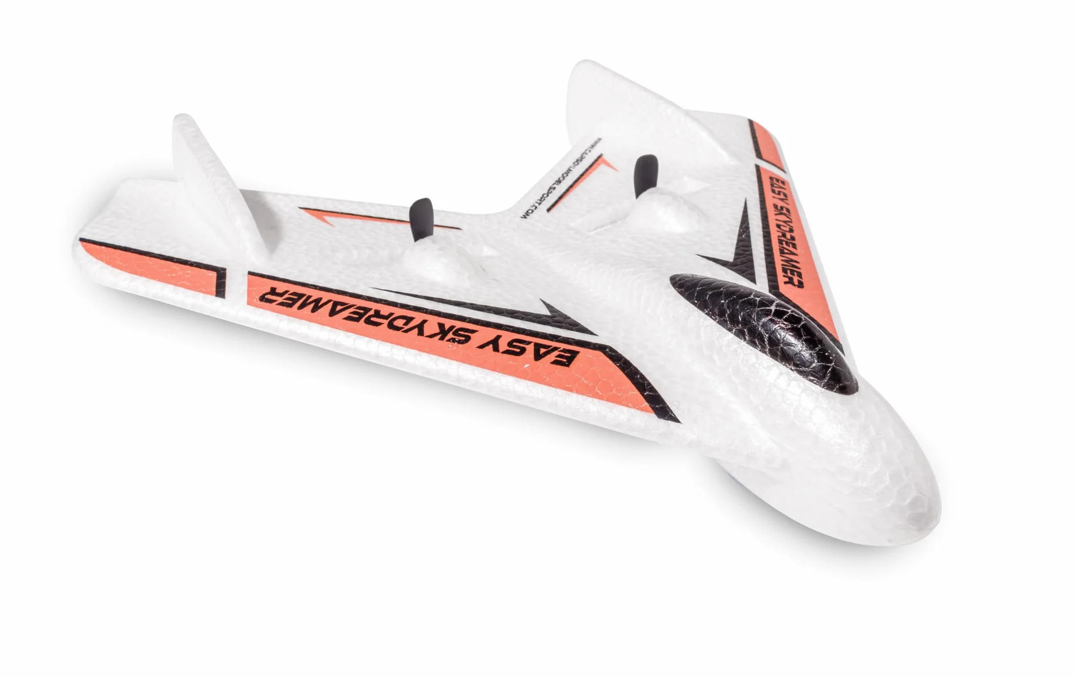Carson 500505036 Easy Skydreamer 2.4G 100% RTF pomarańczowy - samolot zdalnie sterowany, samolot RC, wytrzymały model RTF (gotowy do latania) dla początkujących, w zestawie baterie i pilot zdalnego