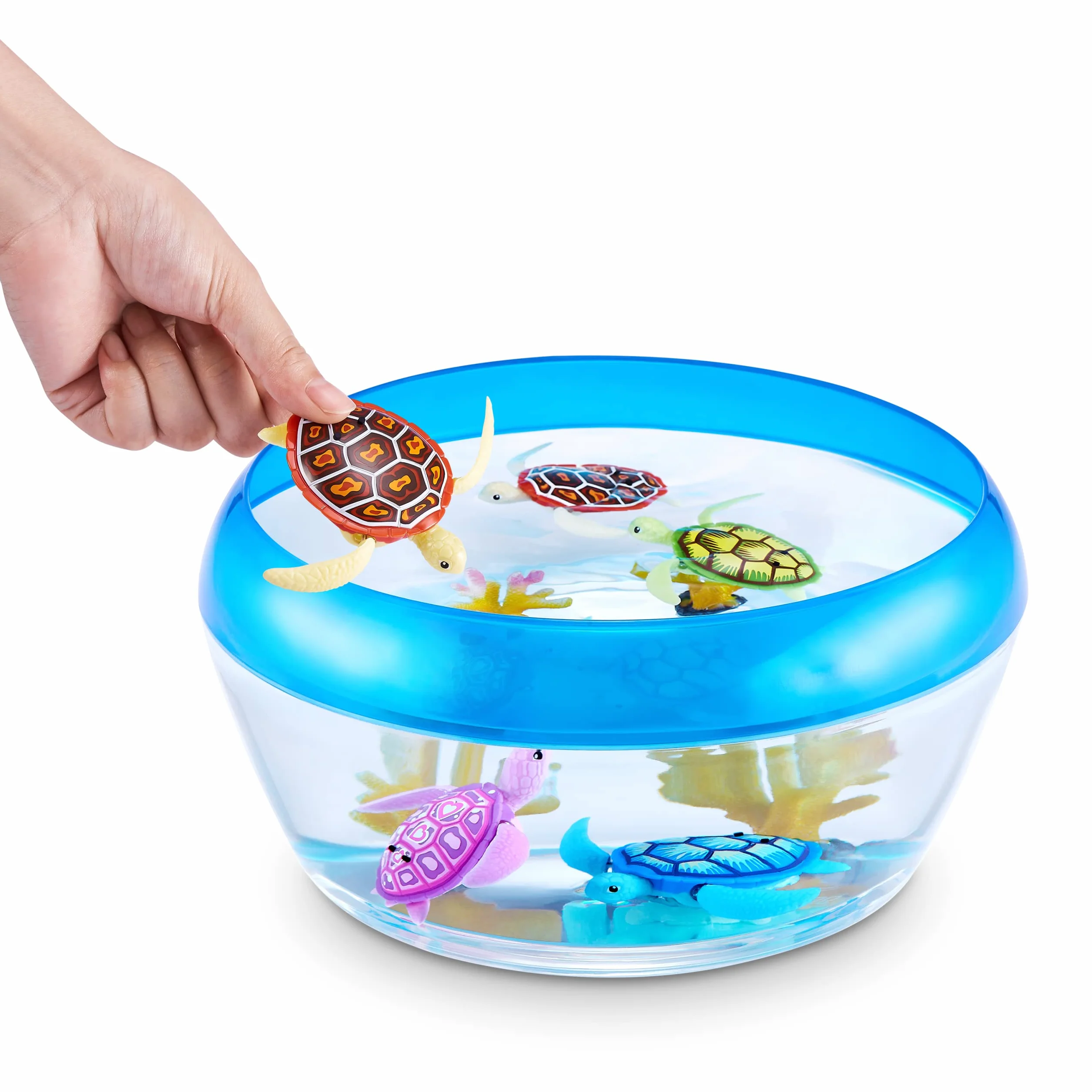 Robo Turtle Robo Turtle Robotyczny Żółw Pływający (2 sztuki, pomarańczowy i niebieski)