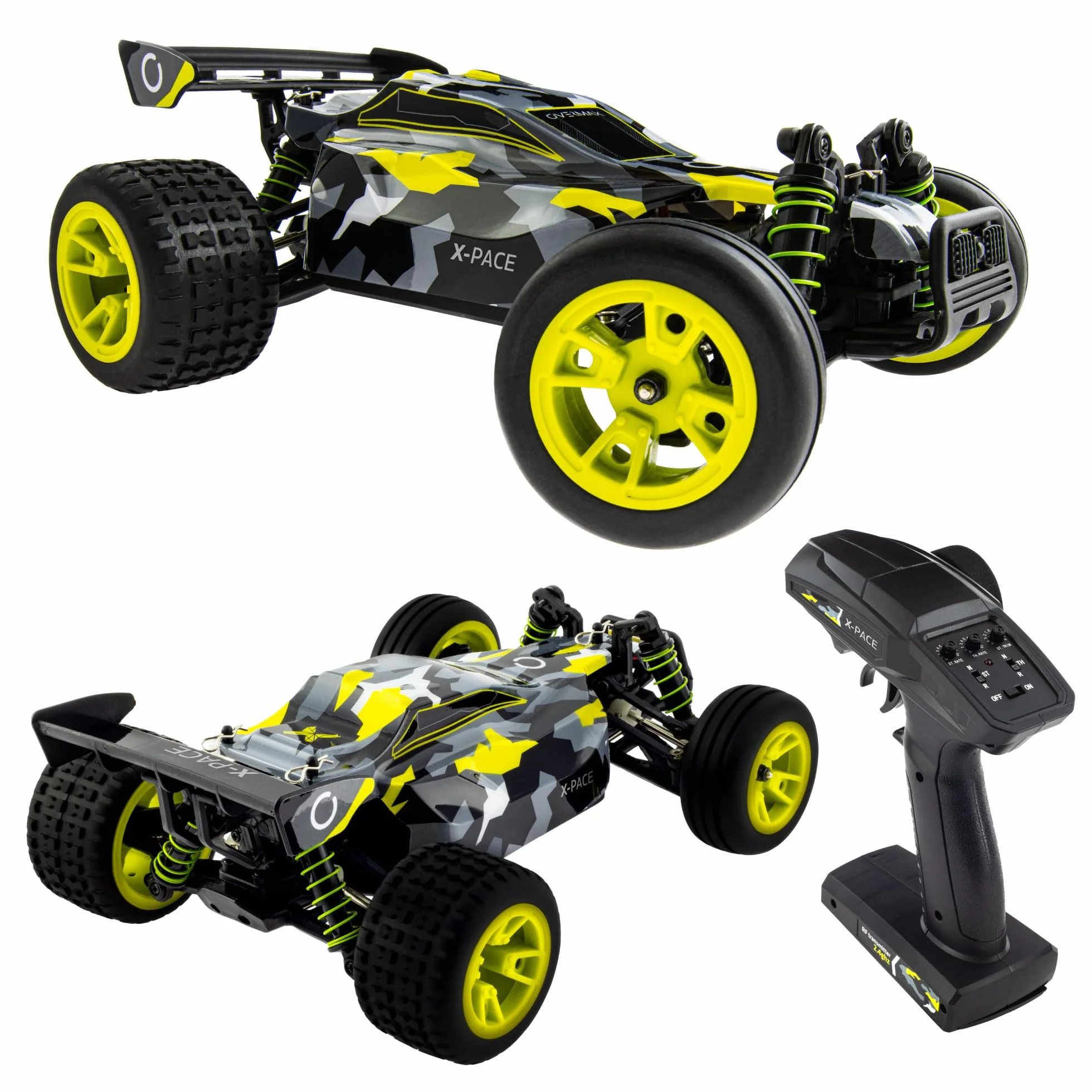 OVERMAX X-Pace 4x4 Samochód Zdalnie Sterowany 1:18 45km/h 100m Bateria Li-ion 850mAh LED