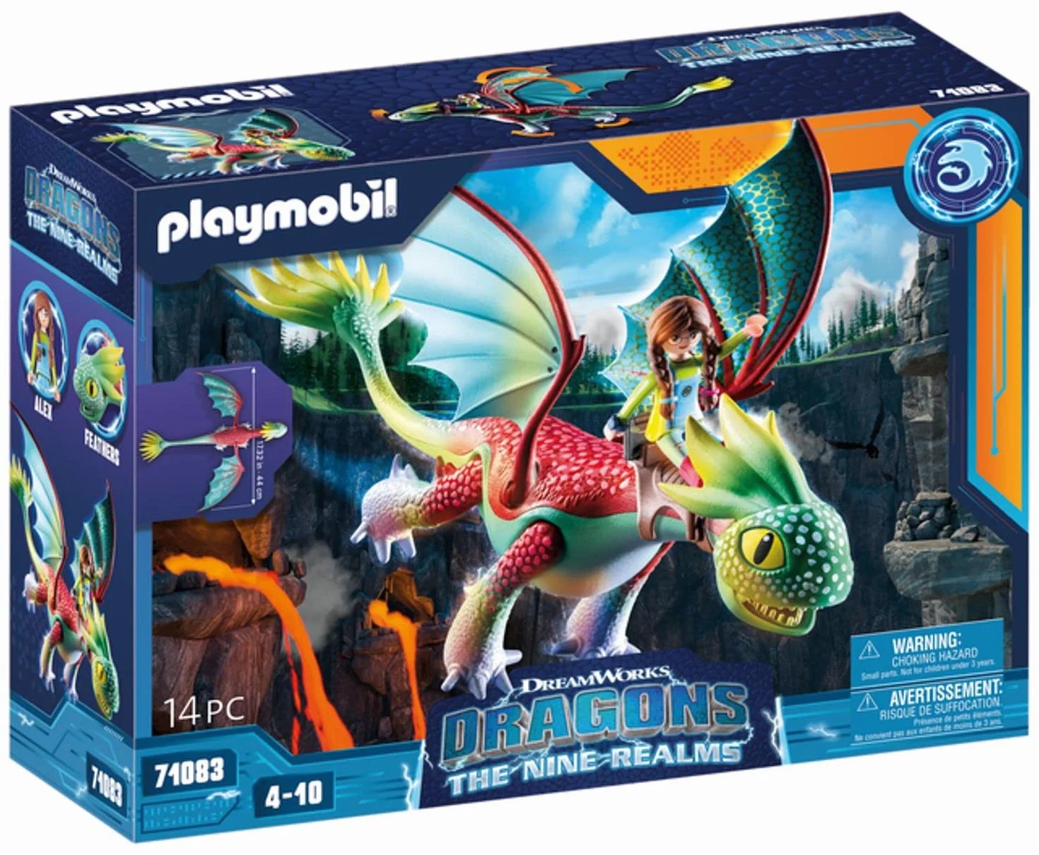 PLAYMOBIL Dragons: The Nine Realms 71083 Piórka i Alex, od 4 lat