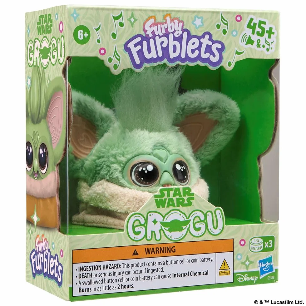 Furby Furblets STAR WARS™ Grogu pluszowa elektroniczna zabawka kolekcjonerska na licencji