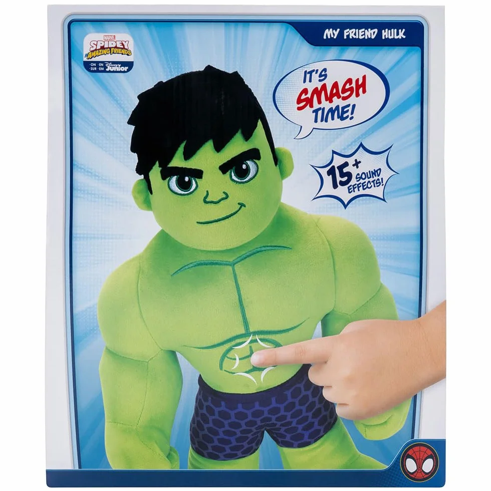 Spidey and his Amazon Friends "My Friend Hulk" Feature Plush - Features 15+ sound effects