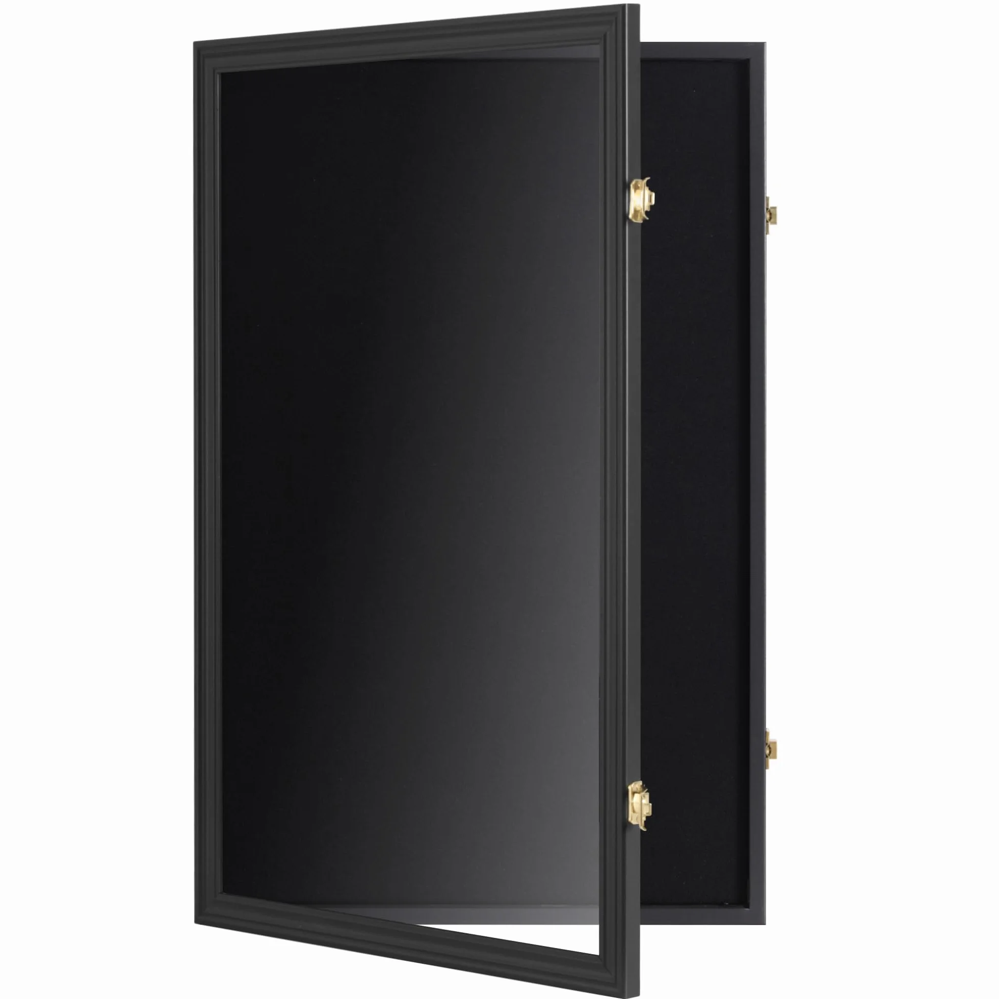 DUŻA gablota z pinami Shadow Box Flag Display Case, ze szklanymi drzwiami, czarna PC04-BL od DisplayGifts