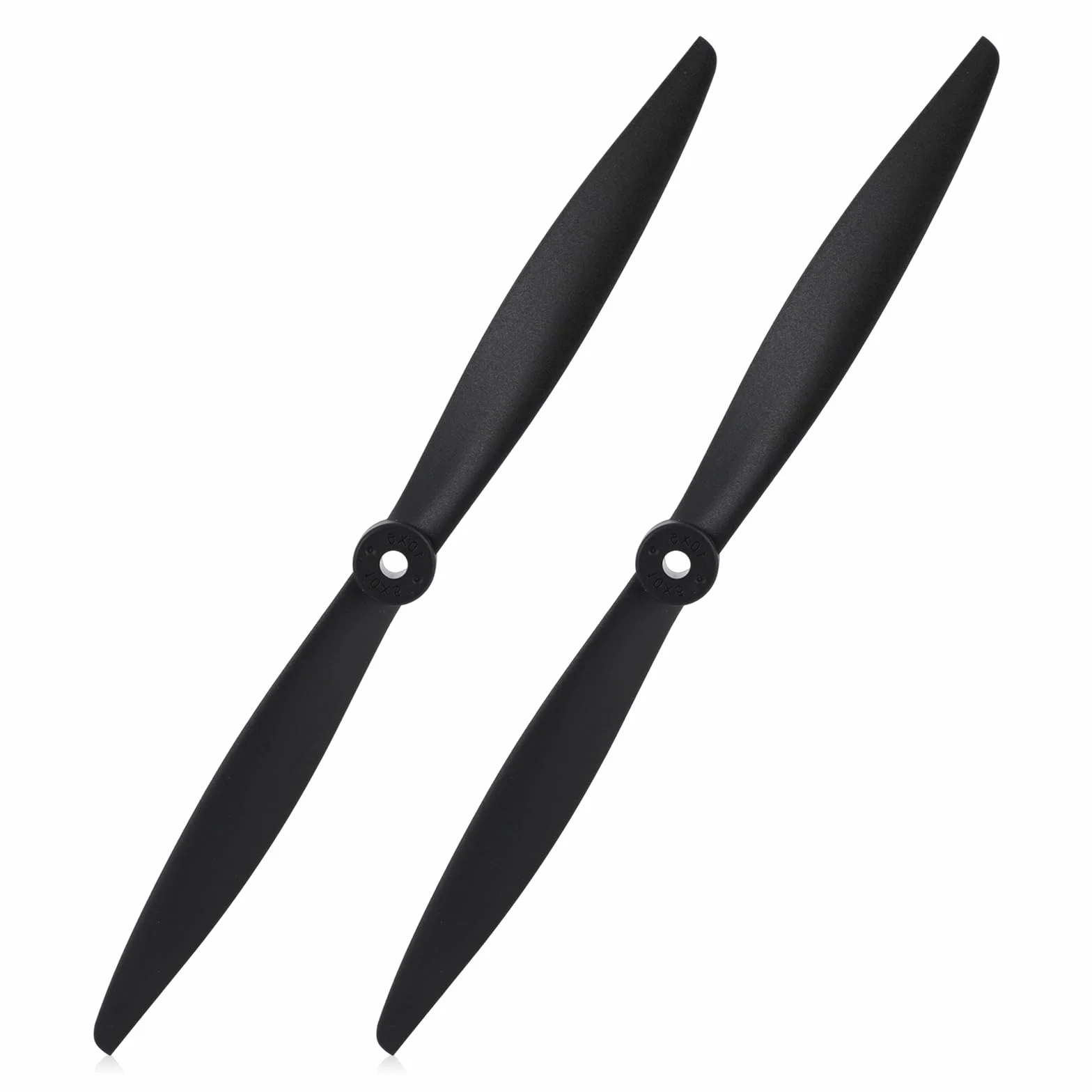 2szt 2-Łopatowy RC Śmigło 10x5 Kompatybilny z FMS 1200mm Super EZ & 1220mm Ranger FMSPROP022, Wysoka Wydajność Plastik Zamiennik Śmigło dla RC Samolot Modele (Czarny)