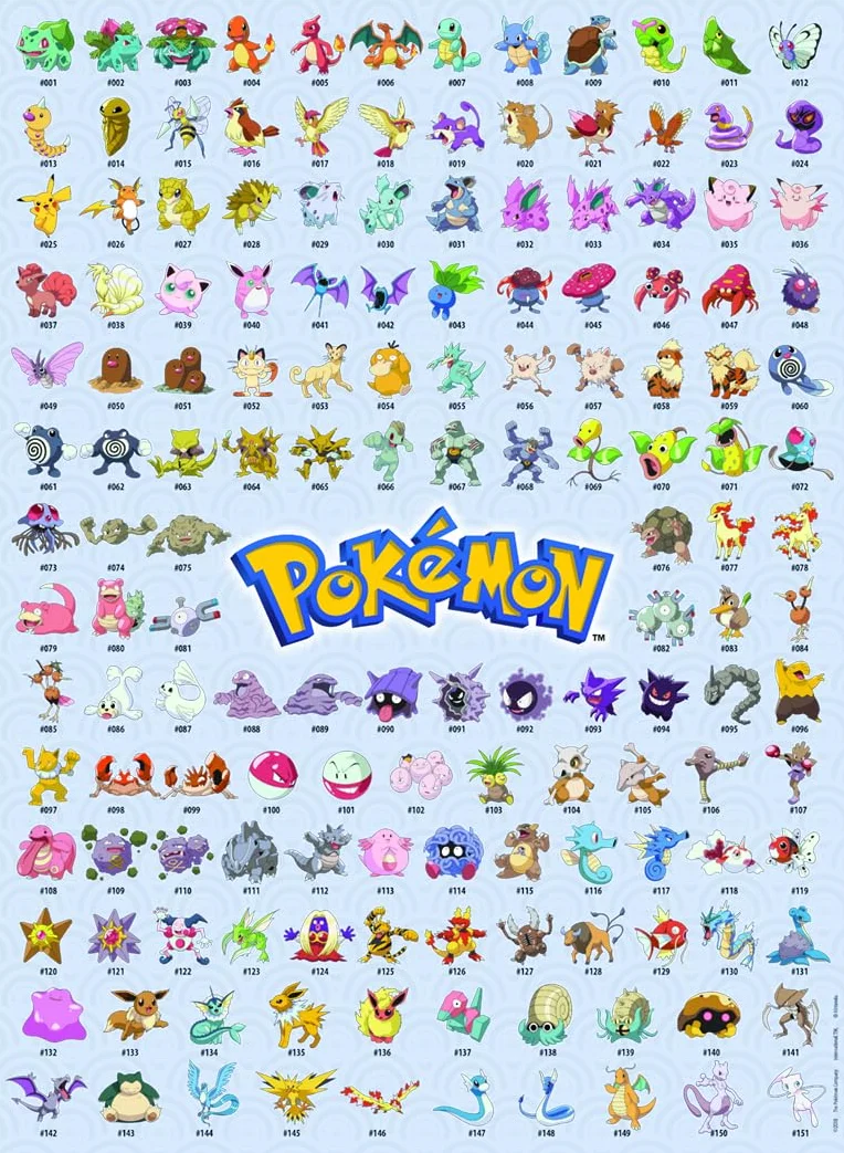 Ravensburger Puzzle 12000511 - Die ersten 151 Pokémon - 500 Teile Pokémon Puzzle für Erwachsene und Kinder ab 12 Jahren