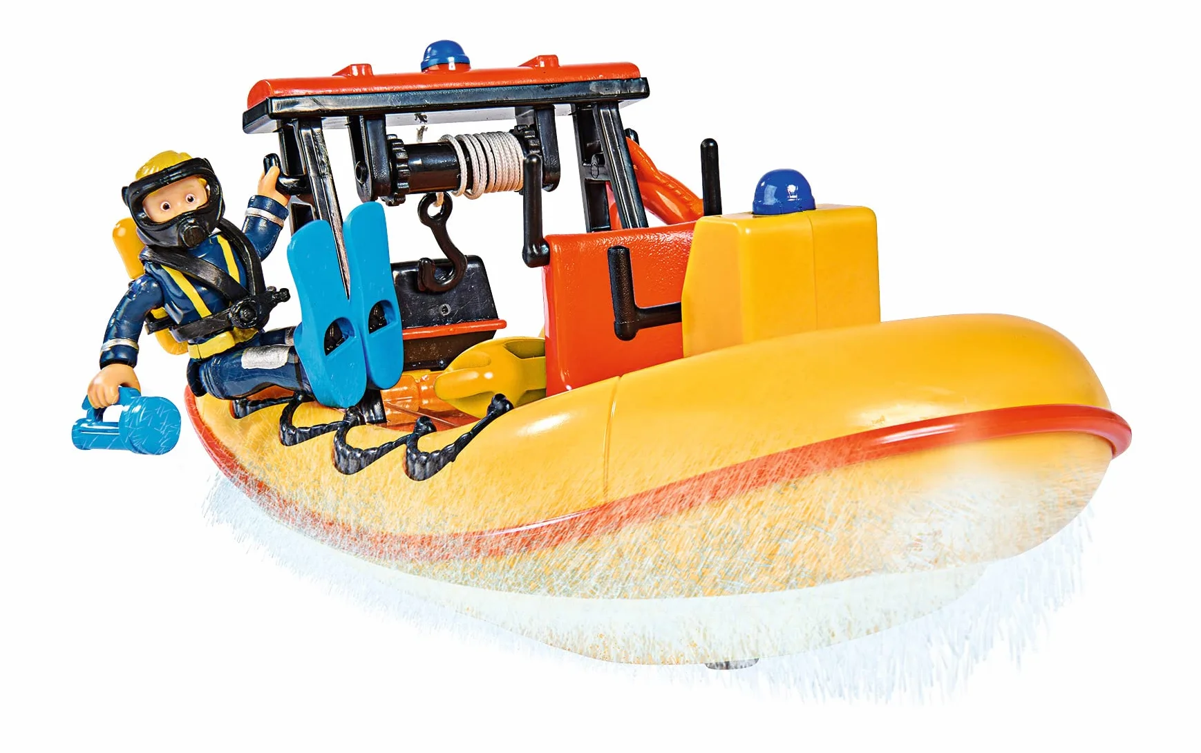 Simba 109252571038 Strażak Sam Łódź Neptun z figurką, 20 cm