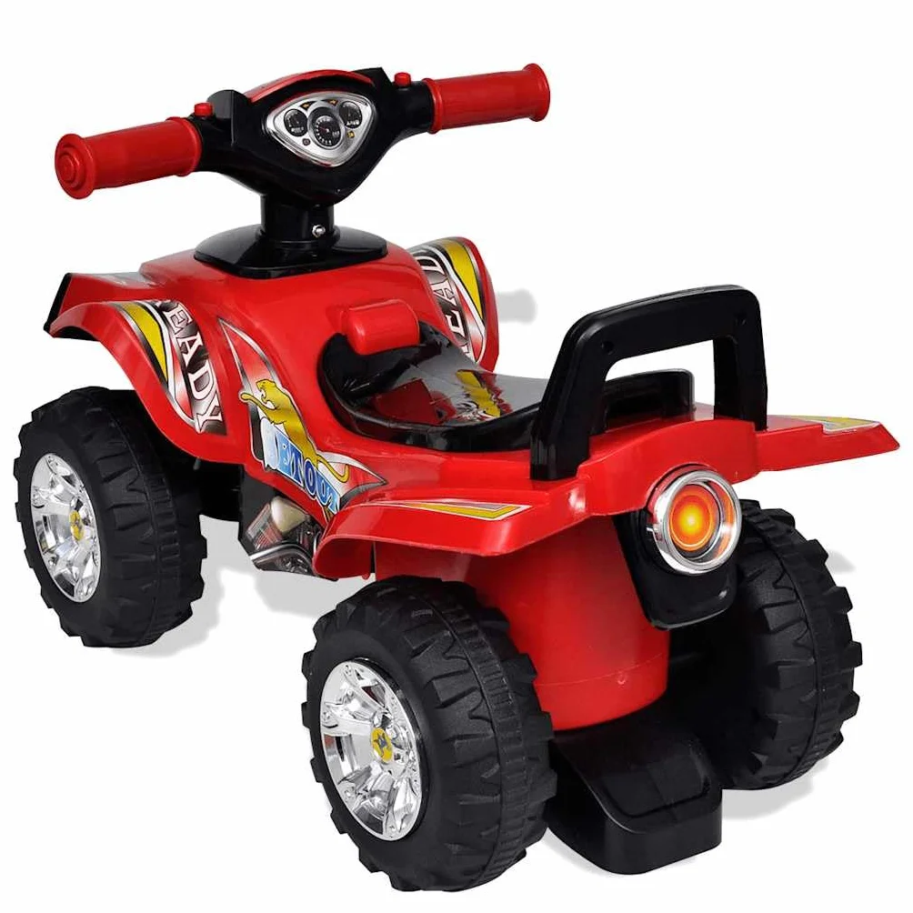 Czerwony quad jeździk dla dzieci ze światłem i dźwiękiem