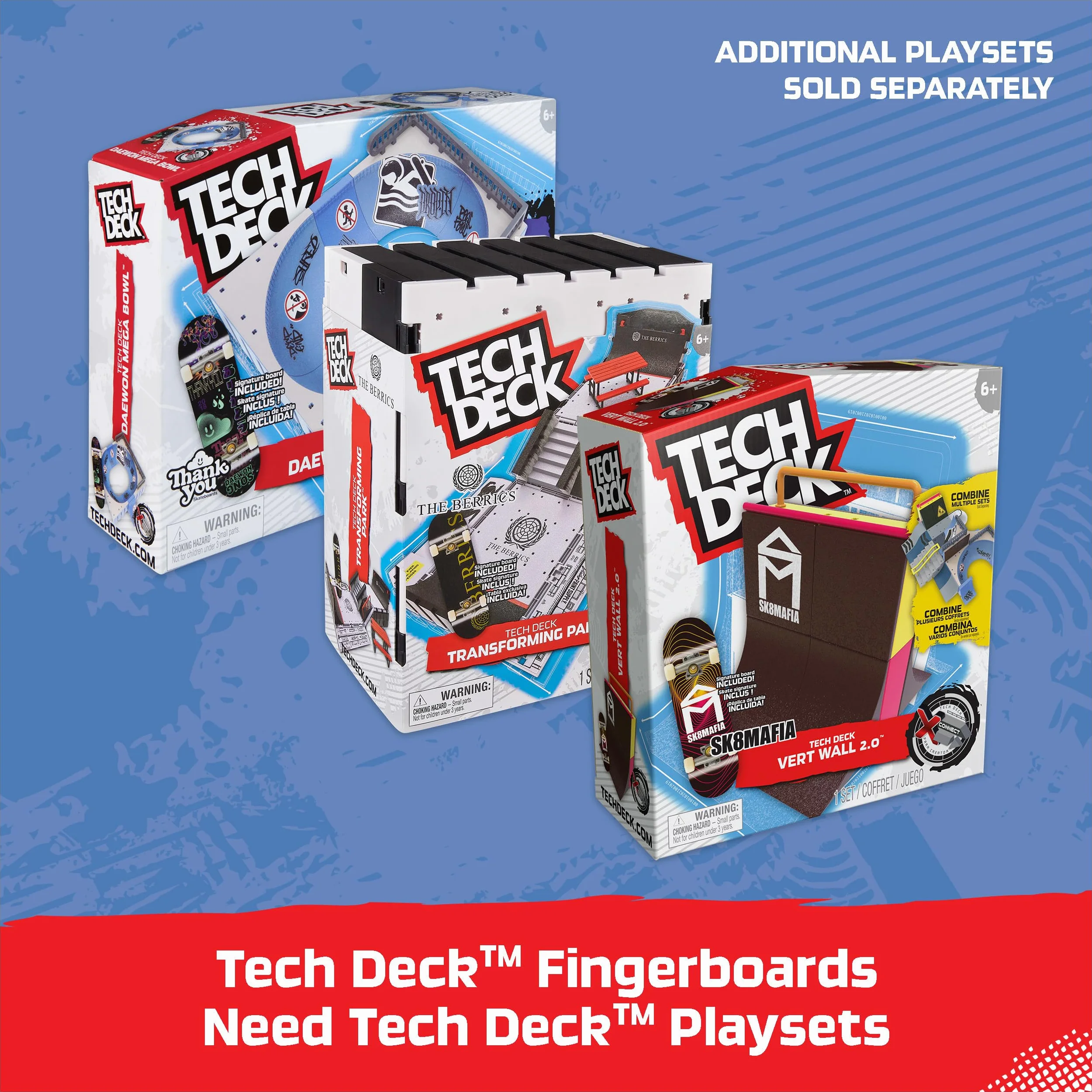 Tech Deck, Podstrunnice z okazji 25-lecia z ekskluzywną figurą, kolekcjonerskie i konfigurowalne mini deskorolki, zabawki dla dzieci od 6 lat
