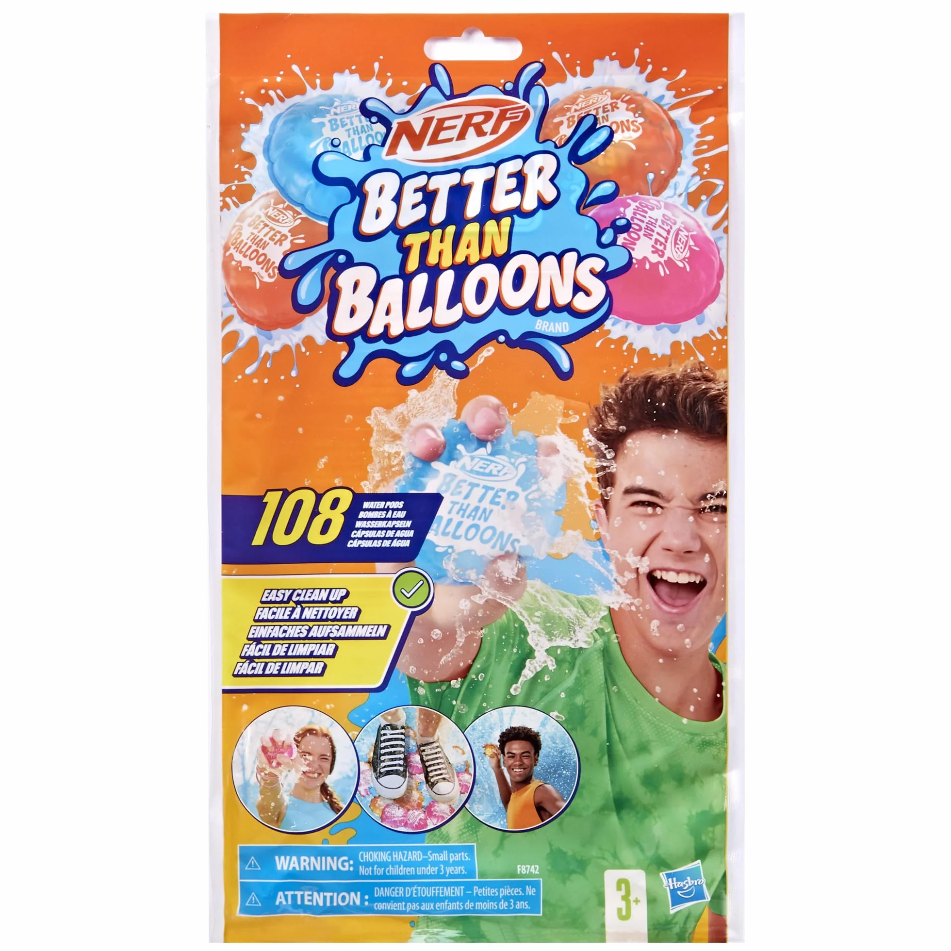 NERF Wodne zabawki marki Nerf Better Than Balloons, 108 kapsułek