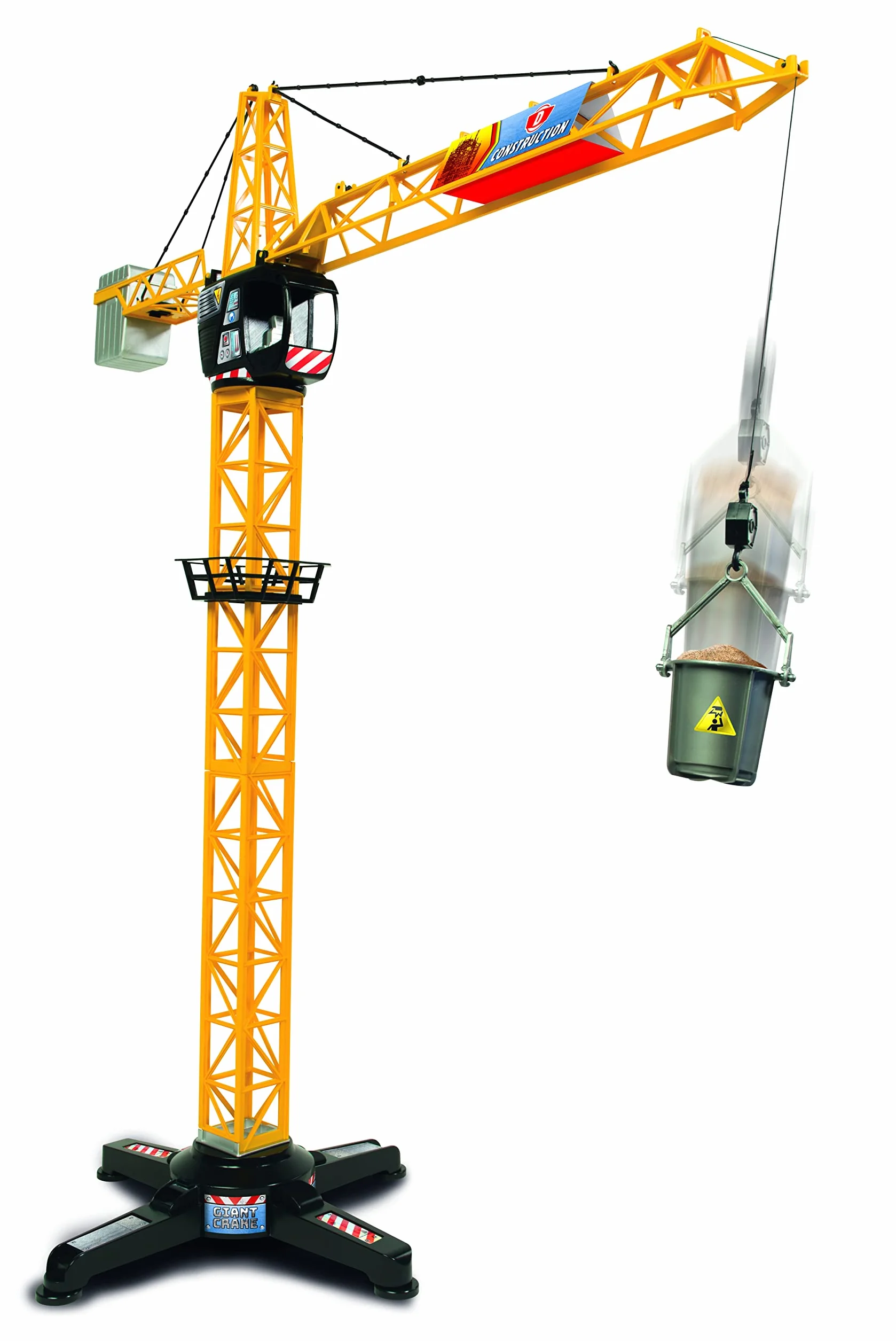 Dickie 201139013 CONSTR Dźwig Gigant z dźwiękiem, 100 cm