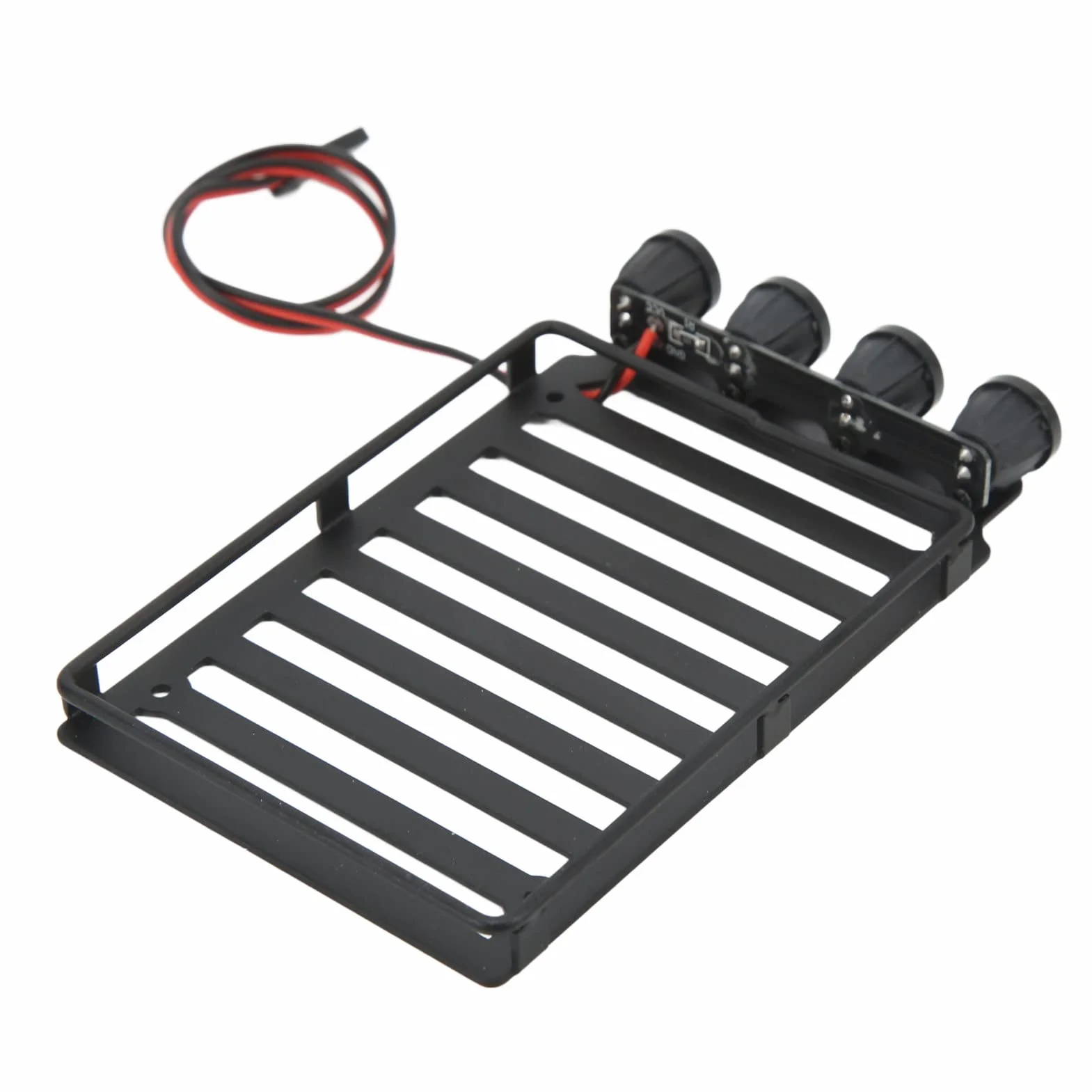 Dilwe Bagażnik Dachowy RC ze światłem LED Axial SCX24 1:24 Plastikowy