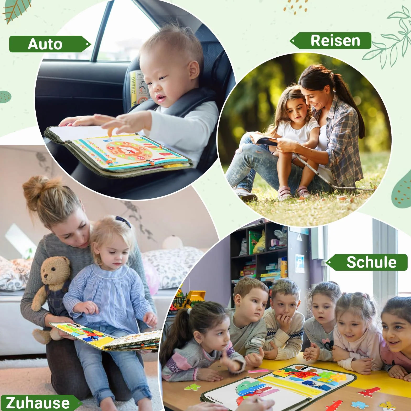 Busy Book zabawka dla małych dzieci od 1, 2, 3, 4 lat