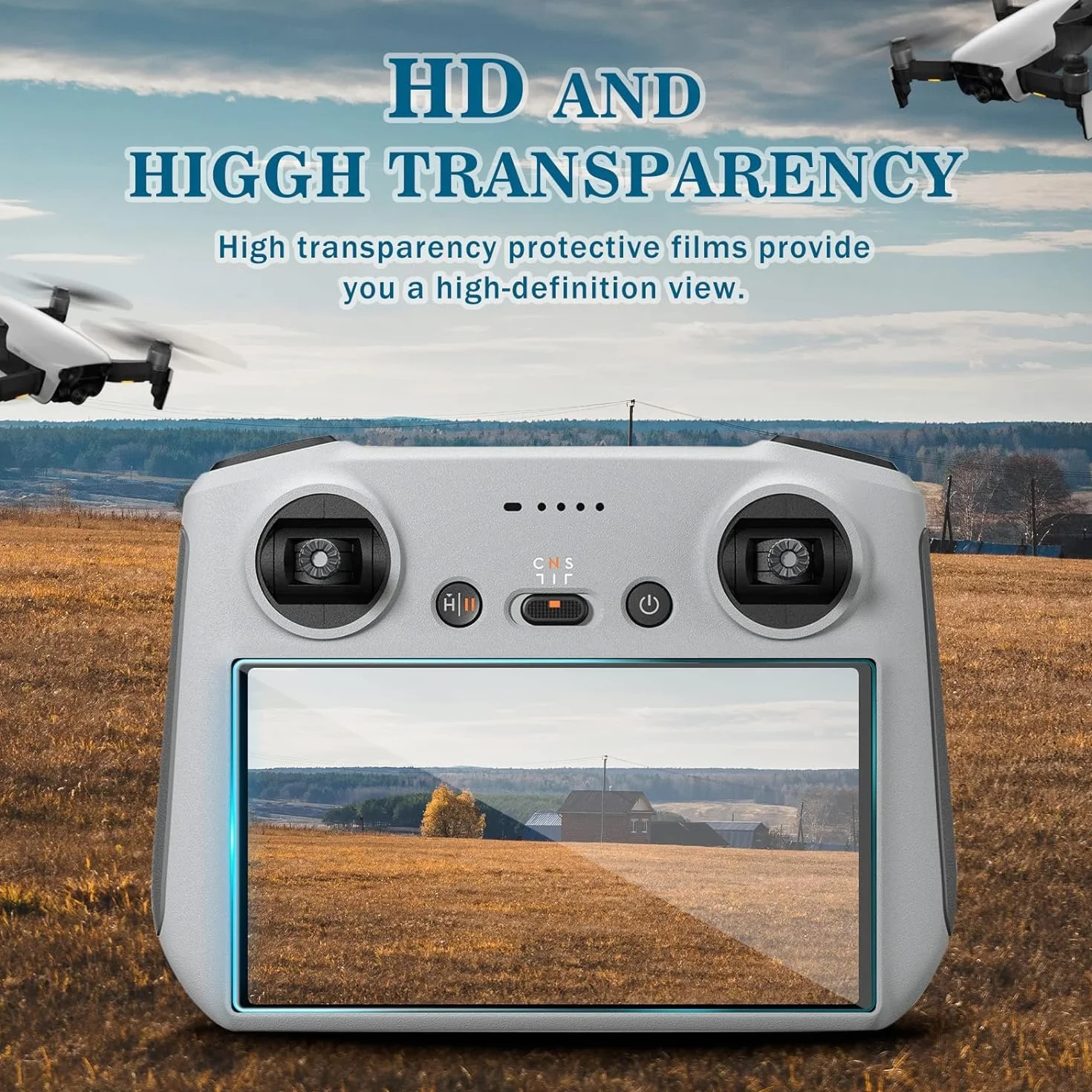 Lusee Ochraniacze ekranu szkło hartowane DJI RC RC2 RC 2