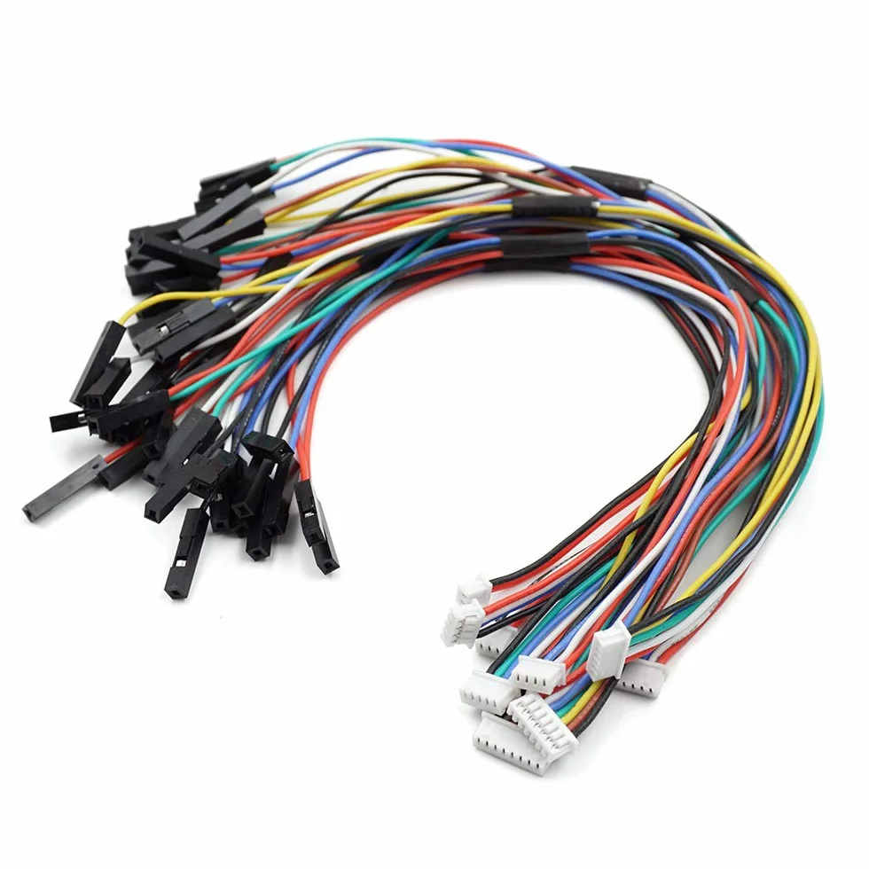 9 szt. 1,25 mm do 2,54 mm skoku Dupont kabel adapter przewód kompatybilny z Molex PicoBlade do kontrolera lotu Pixhawk RC Drone 2Pin to 8P