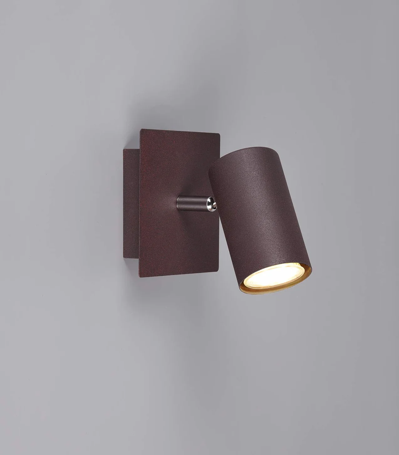 Trio Leuchten Lampa punktowa ścienna Marley 802400124, metal w kolorze rdzy, punktowa ścienna 1-żarówkowa, bez 1 x GU10