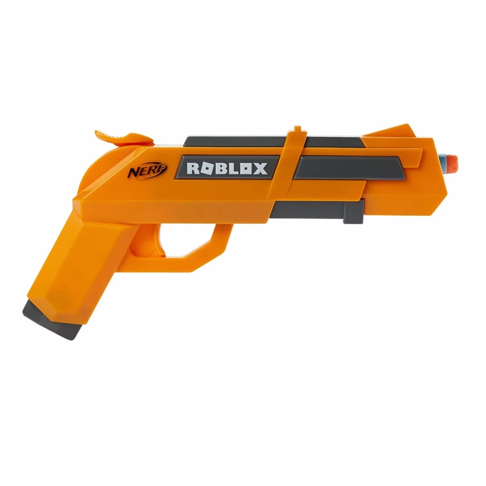 Zestaw Nerf Roblox Jailbreak: Armory, zawiera 2 wyrzutnie ze zbrojeniem typu hammer action, 10 strzałek Nerf Elite, kod odblokowujący przedmiot wirtualny w grze