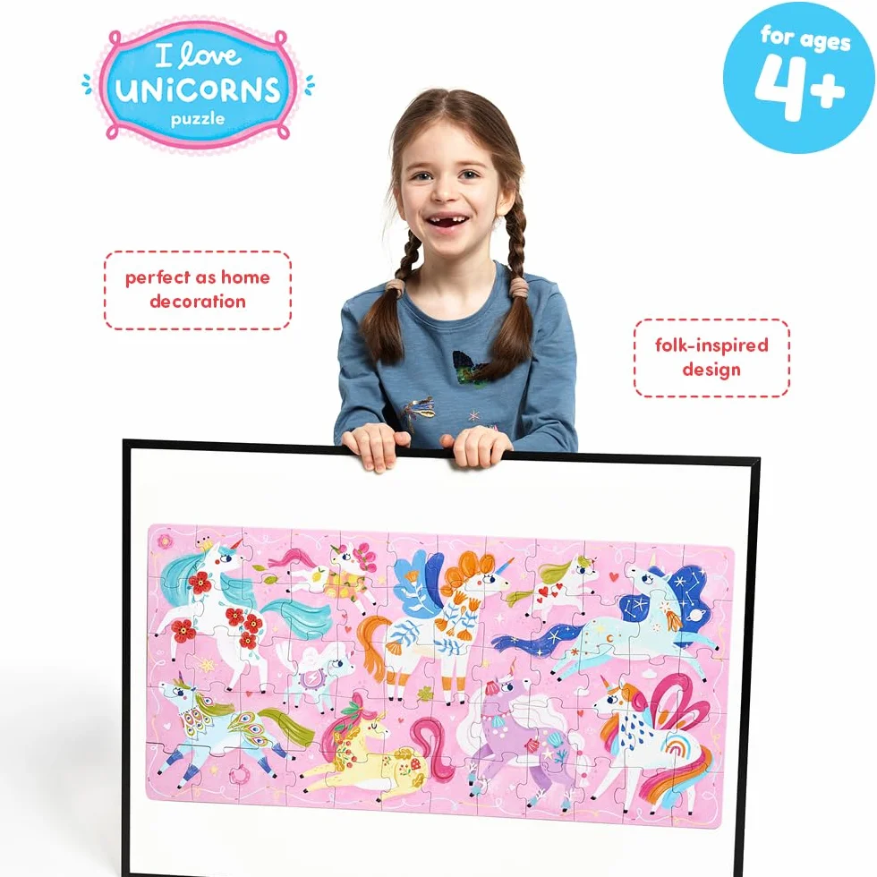 I Love Unicorns Puzzle 4+ Floor Puzzle