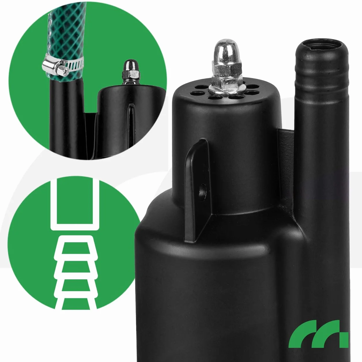 MalTec Pompa głębinowa do czystej wody, 1080 l/h, do 5m, moc 480 W, kabel 10 m, silnik membranowy 3,3 kg