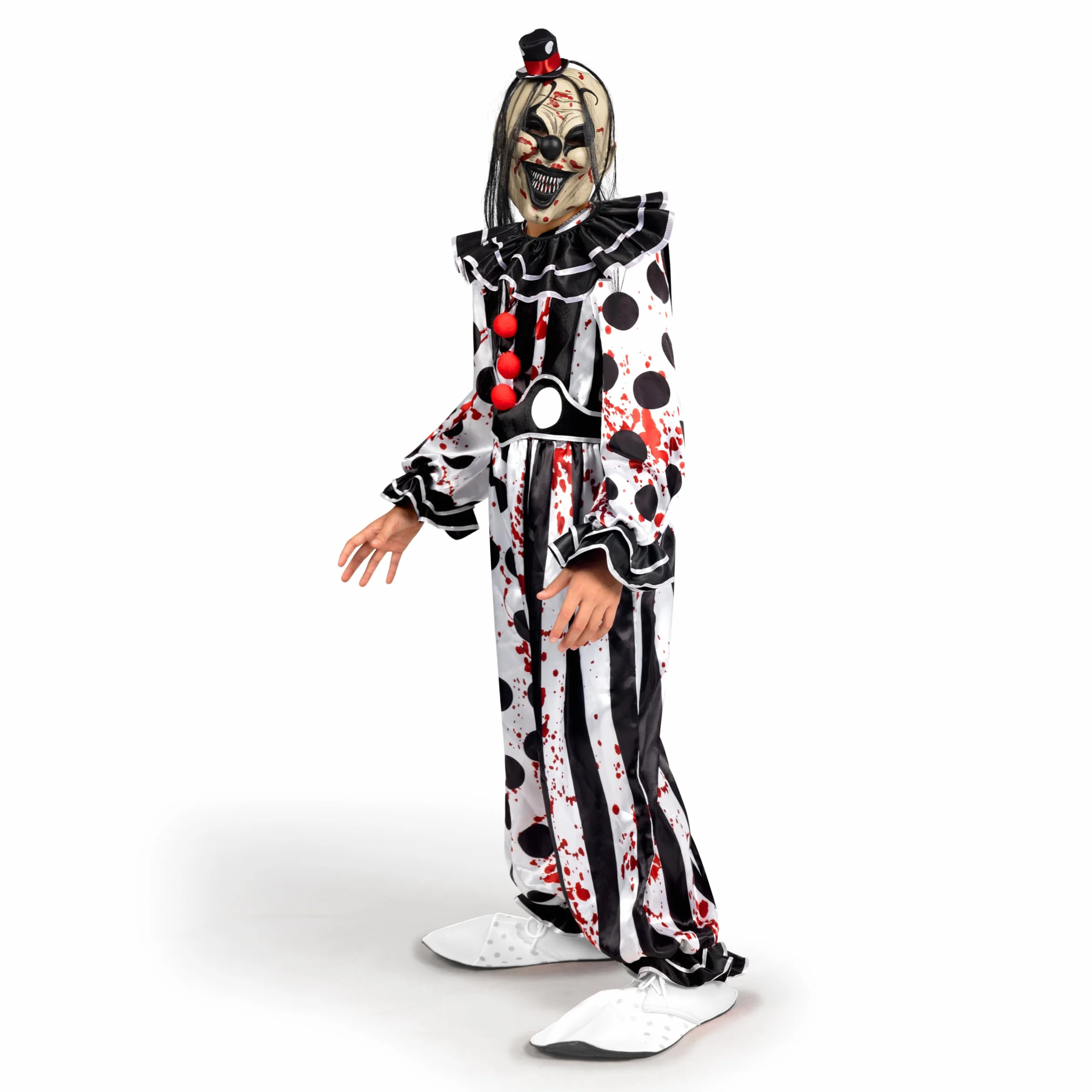 Spooktacular Creations Kostium chłopca klauna, kostium zabójcy, kostium klauna z horroru na Halloween, przebieranki, imprezę tematyczną cosplay