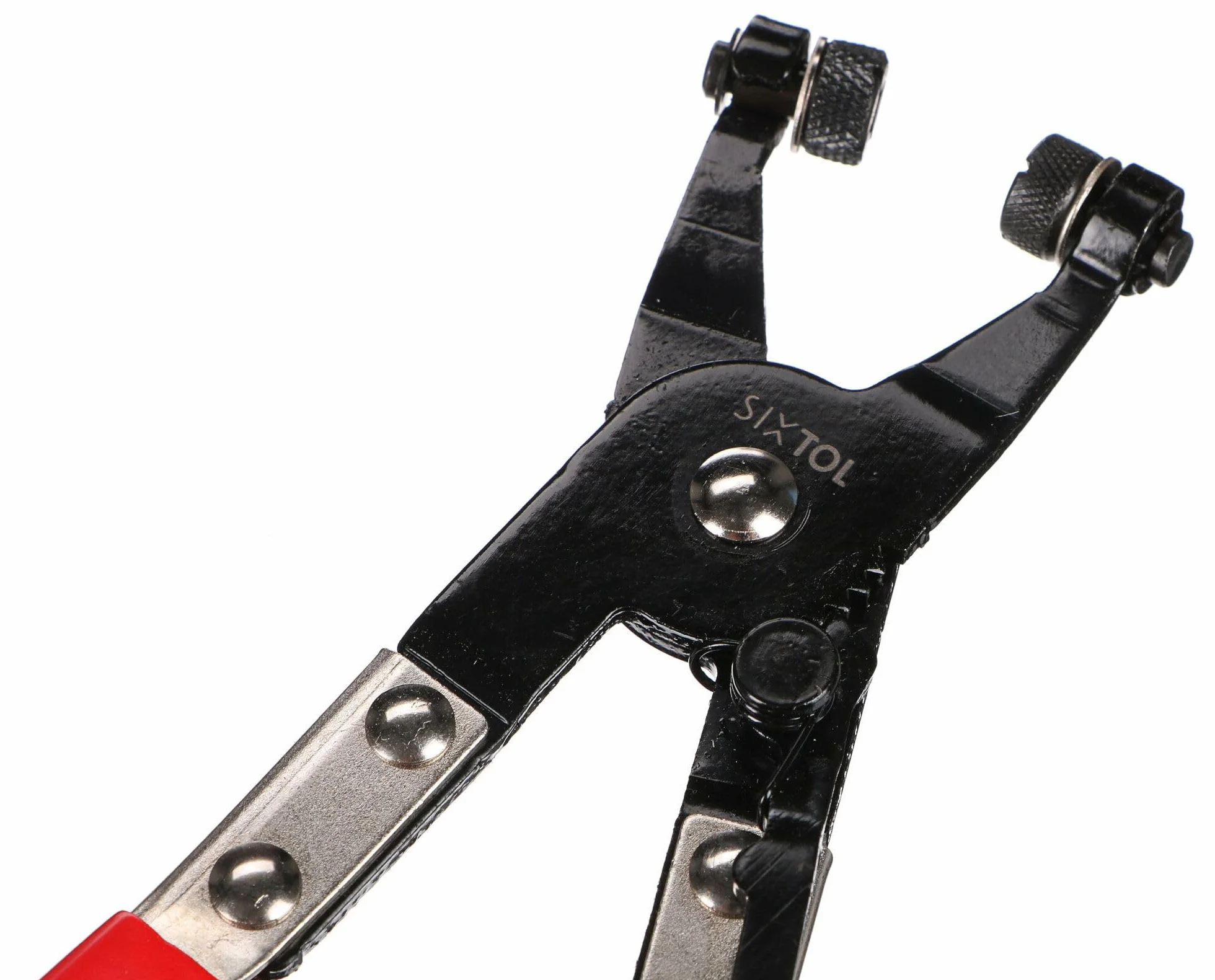 MECHANIC HOSE CLAMP 8 | Szczypce do opasek samozaciskowych | Obrotowe szczęki | 55 mm | Stalowe