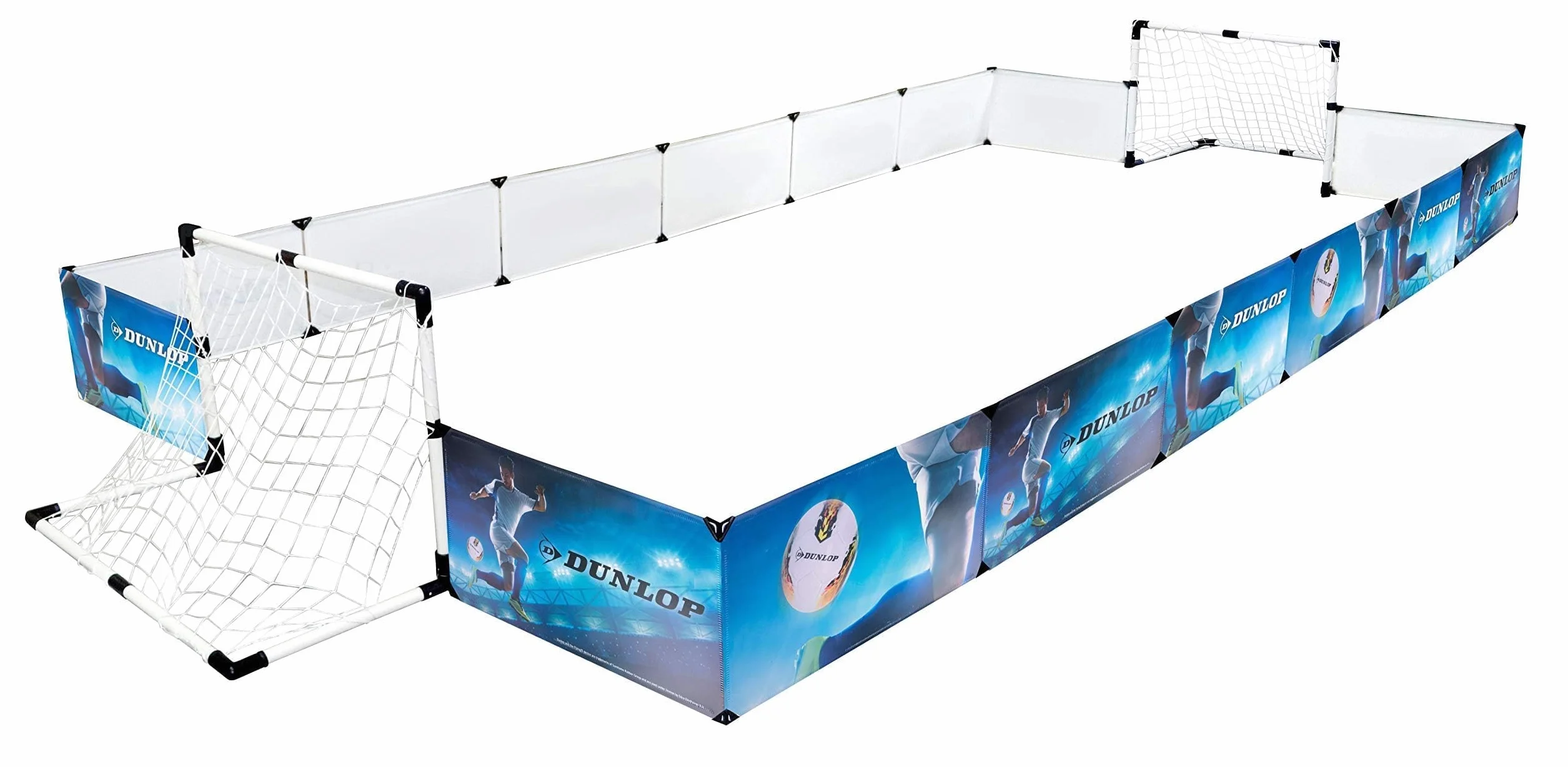 Dunlop Boisko Do Gry W Piłkę Nożną Z Bandami Komplet Z Piłką I Pompką 426 x 235 x 36 cm