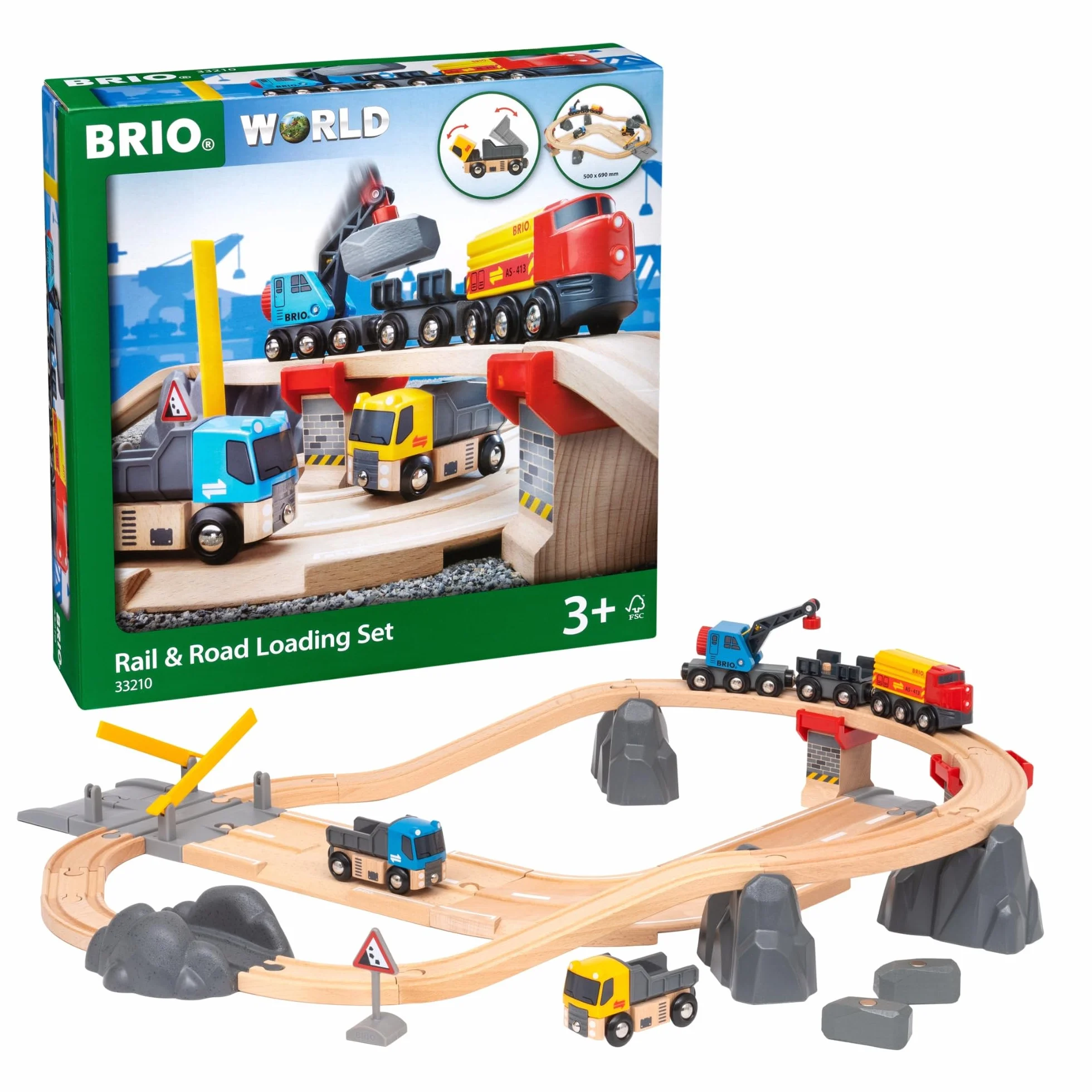 Rail & Road Loading Set (32 PCs): Brio