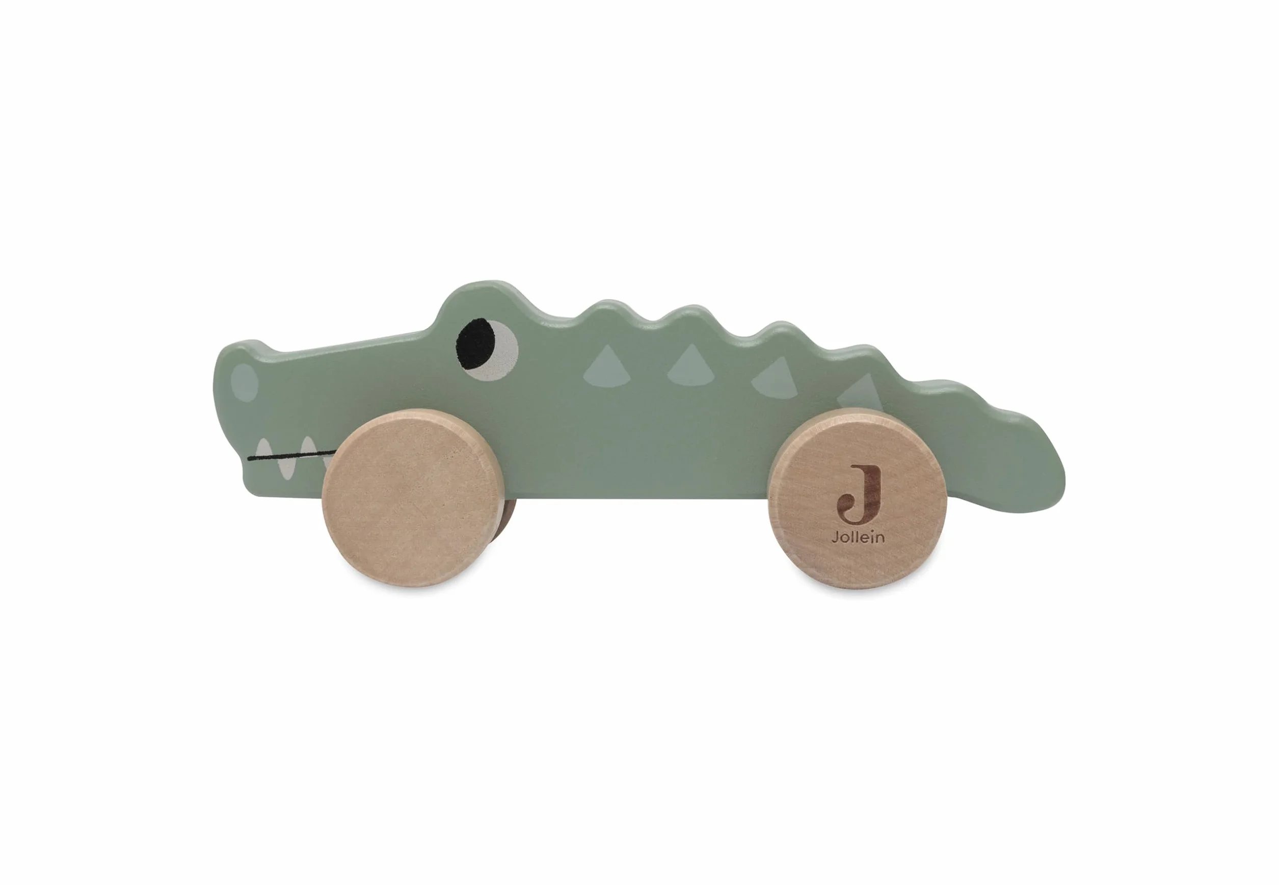 Jollein 112-001-67090 drewniana zabawka na kółkach