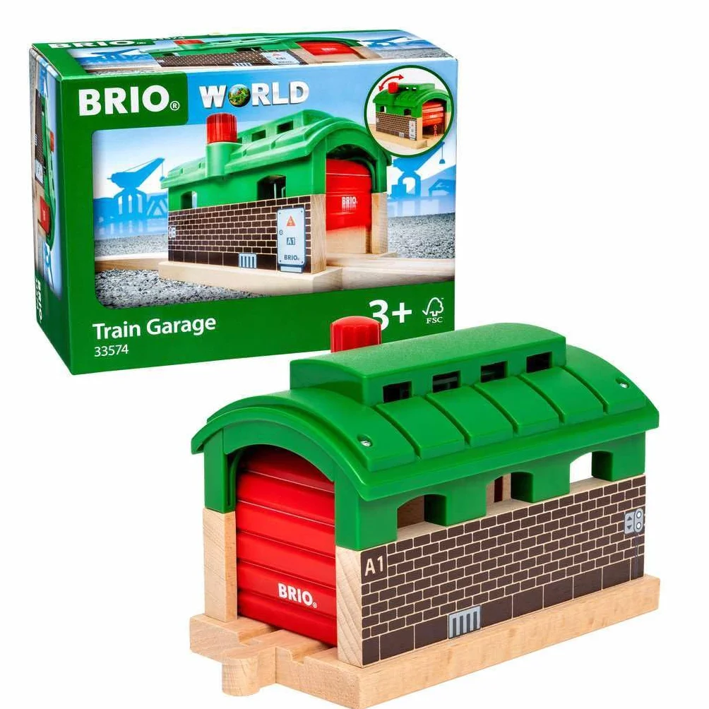Brio 63357400 Parowozownia (63357400) Bezpieczna Zabawka Dla Dzieci Powyżej 3 Lat