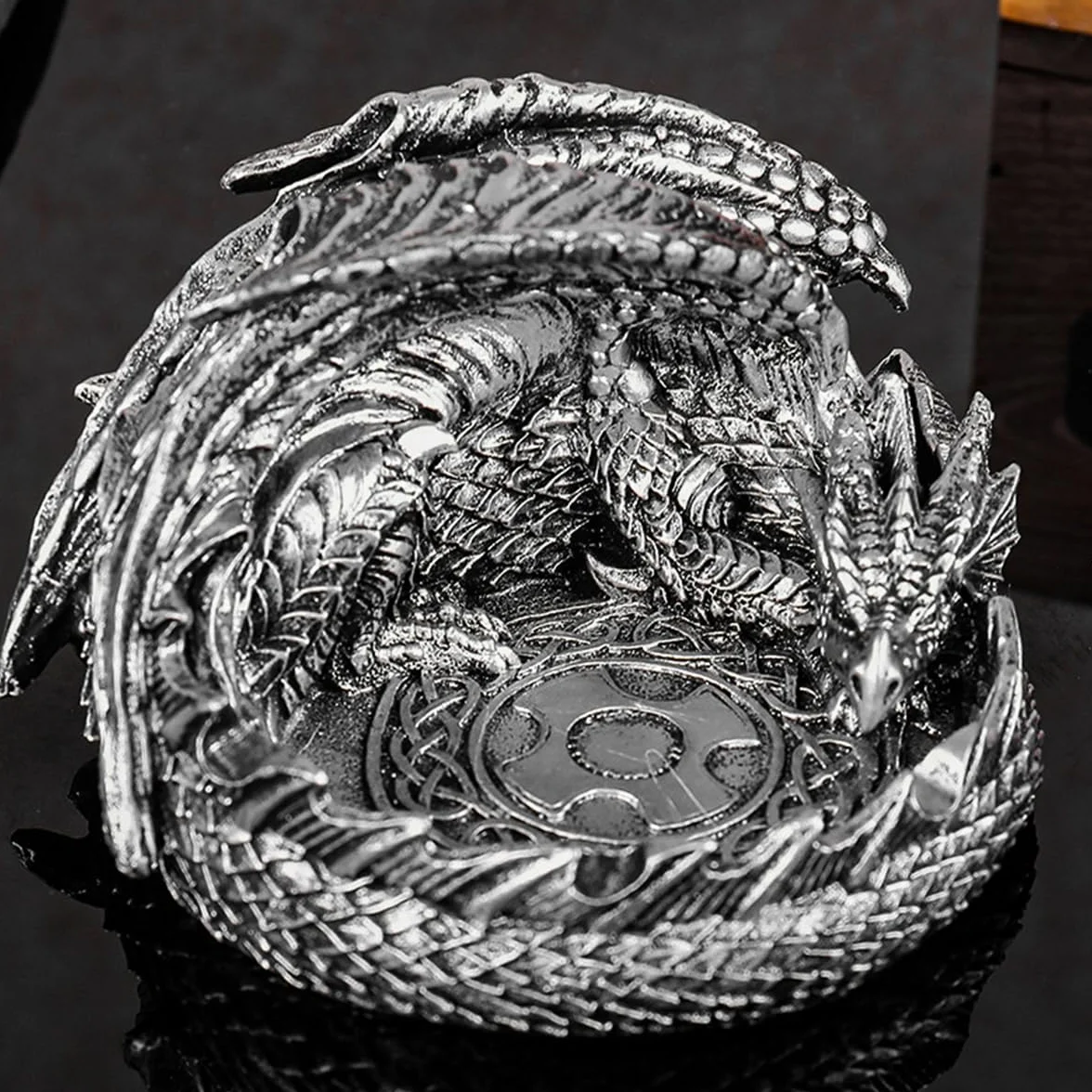 Namvo Dragon Dice Jail Guardian DND Uchwyt na tacę na kości do gier w kości, takich jak RPG DND i inne gry stołowe Akcesoria do lochów i smoków Nowość DM RPG Prezent Wystrój posągu smoka