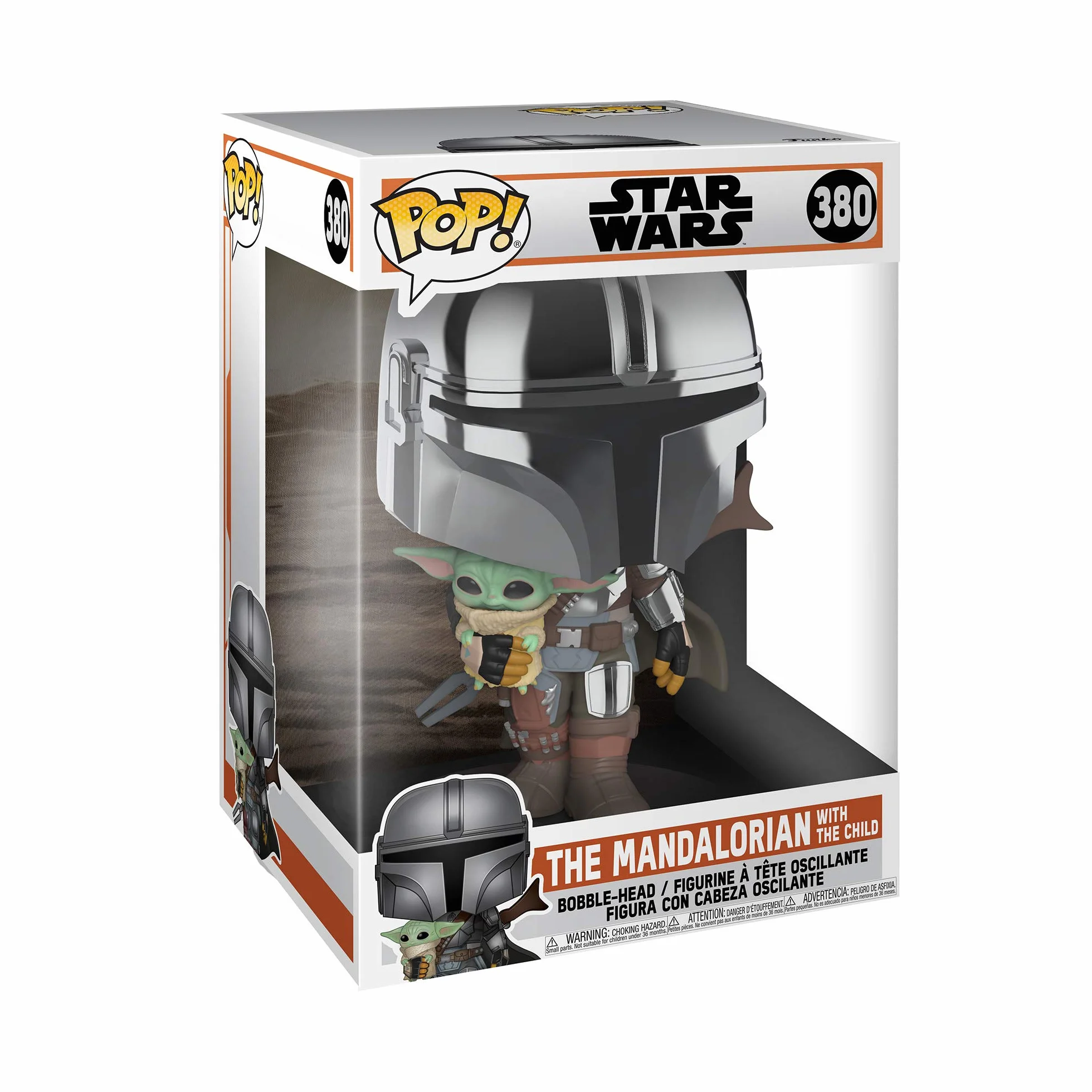 Funko 49931 POP Star Wars: Mandalorian-10 Mandalorian (z chromowaną zbroją) kolekcjonerska zabawka, wielokolorowa