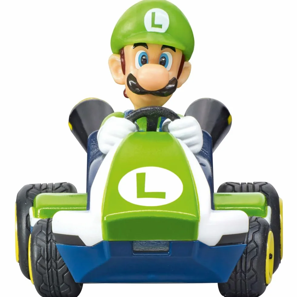 Carrera 370430003P zdalnie sterowana wyścigówka Carrera Mario Kart Luigi unikalna oryginalna licencja natychmiastowa przyjemność z jazdy autentyczność Mario Kart