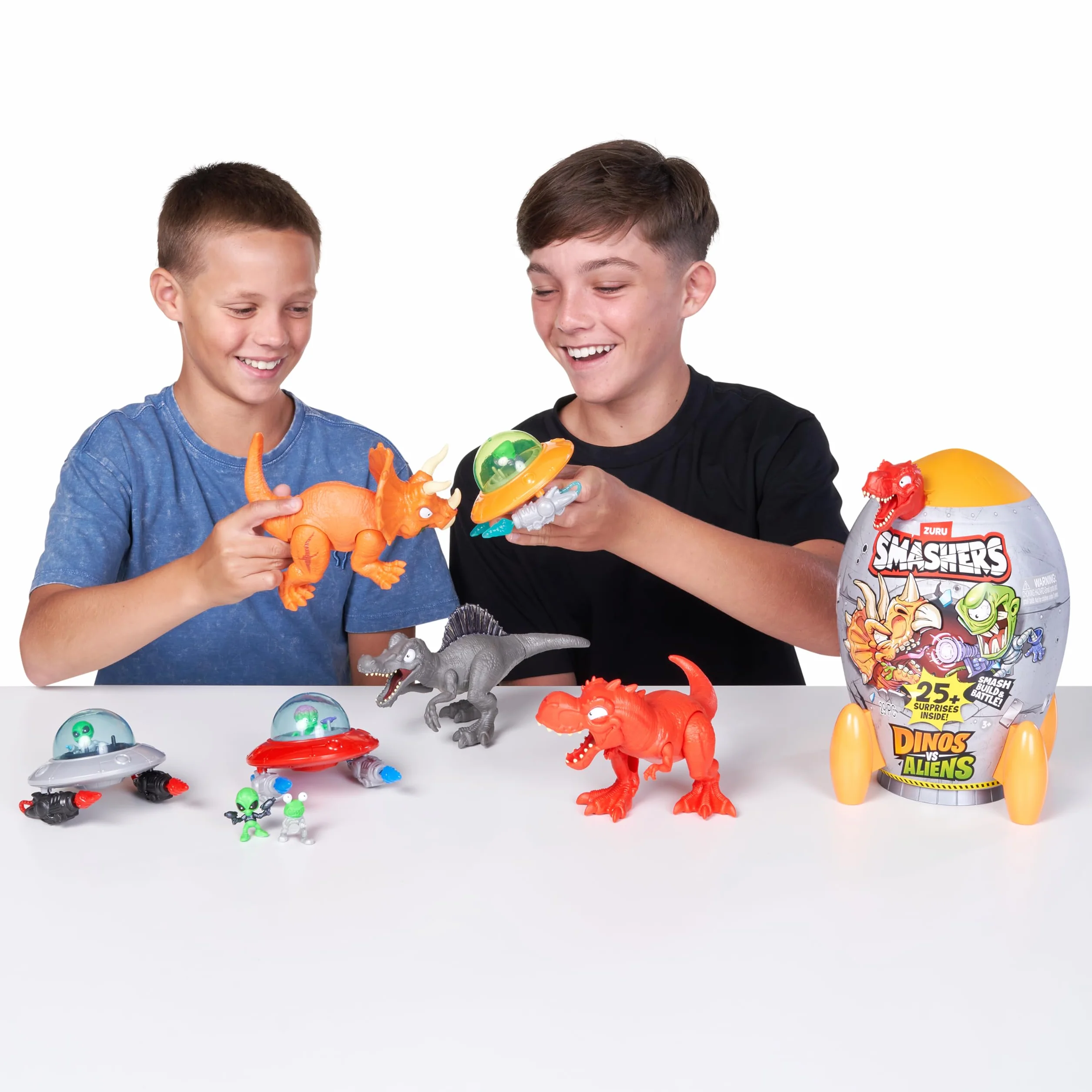 SMASHERS-DINOS VS ALIENS - seria 1-dinozaury kontra cudzoziemcy rakieta (T-REX)