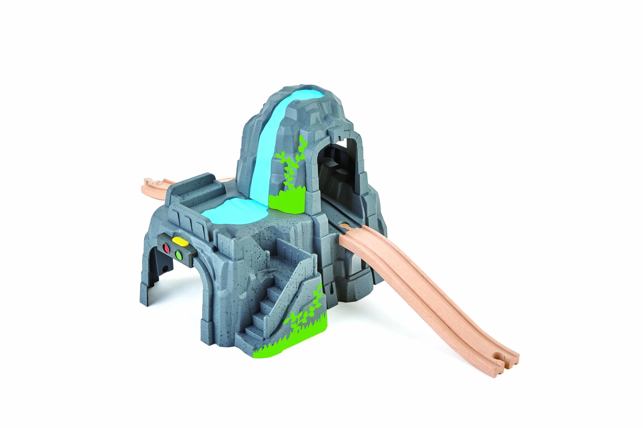 Hape E3739 Light and Sound Mountain Tunnel - Wooden Train Track Accessories