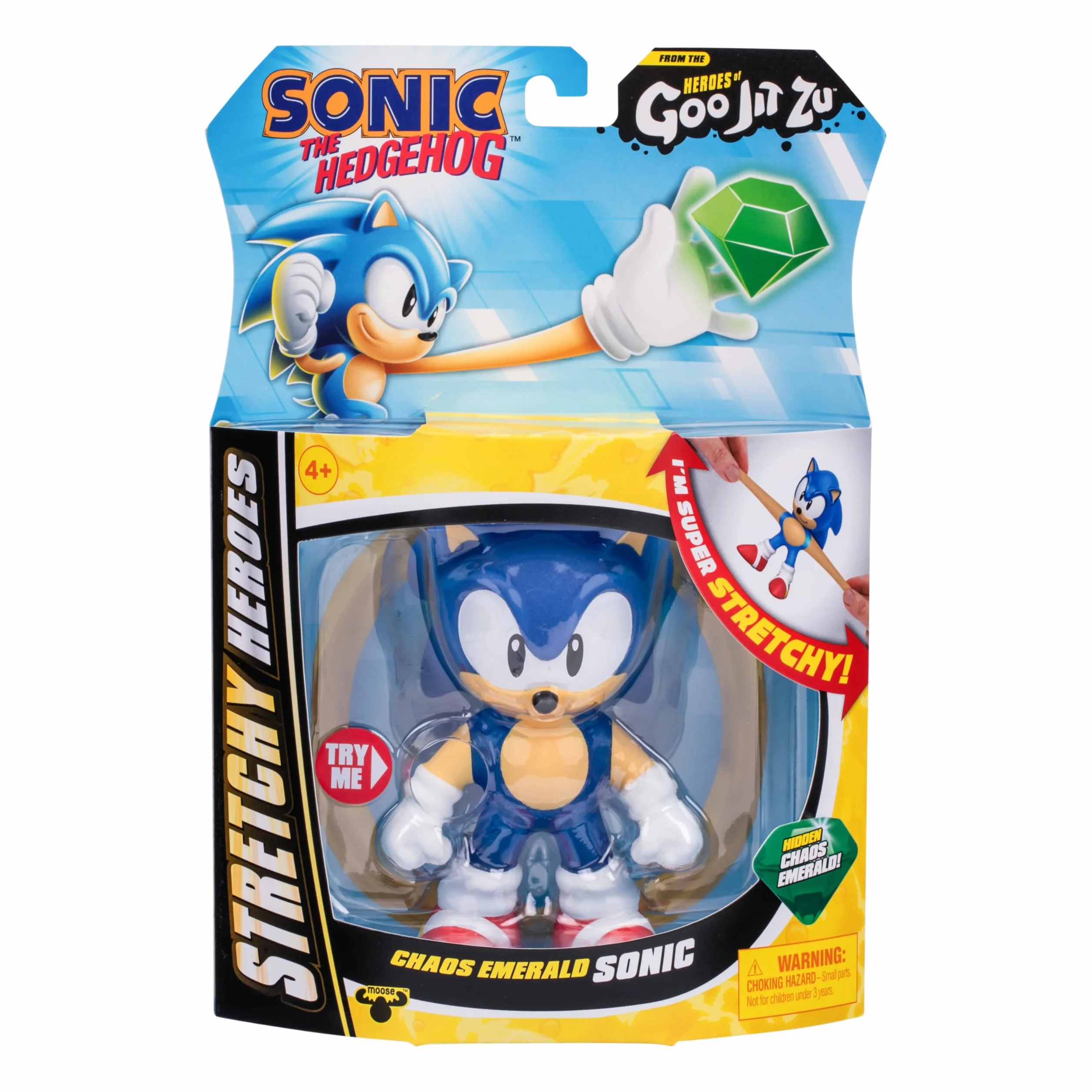 Heroes of Goo Jit Zu Sonic the Hedgehog - Chaos Emerald Sonic Stretch, Ściśnij ciało Sonica, aby odsłonić szmaragd chaosu w jego mazi