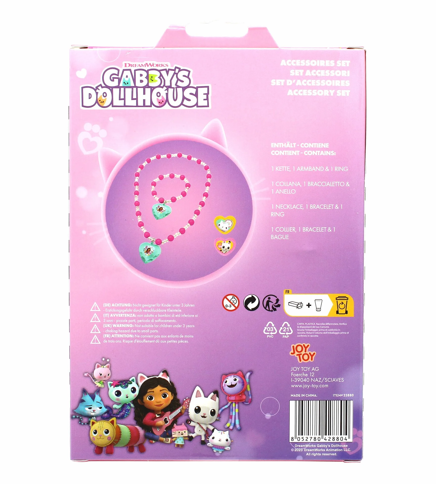 Joytoy 23880 Gabbys Gabby's Dollhouse zestaw biżuterii, wielokolorowy, normalny