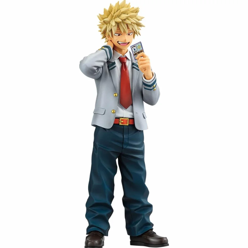 MHA Bakugou Katsuki figurka statuetka 19 cm Anime Bakugou Katsuki Figurka PVC Uniform Style Model MHA Merch, przedmioty kolekcjonerskie, dekoracje na biurko