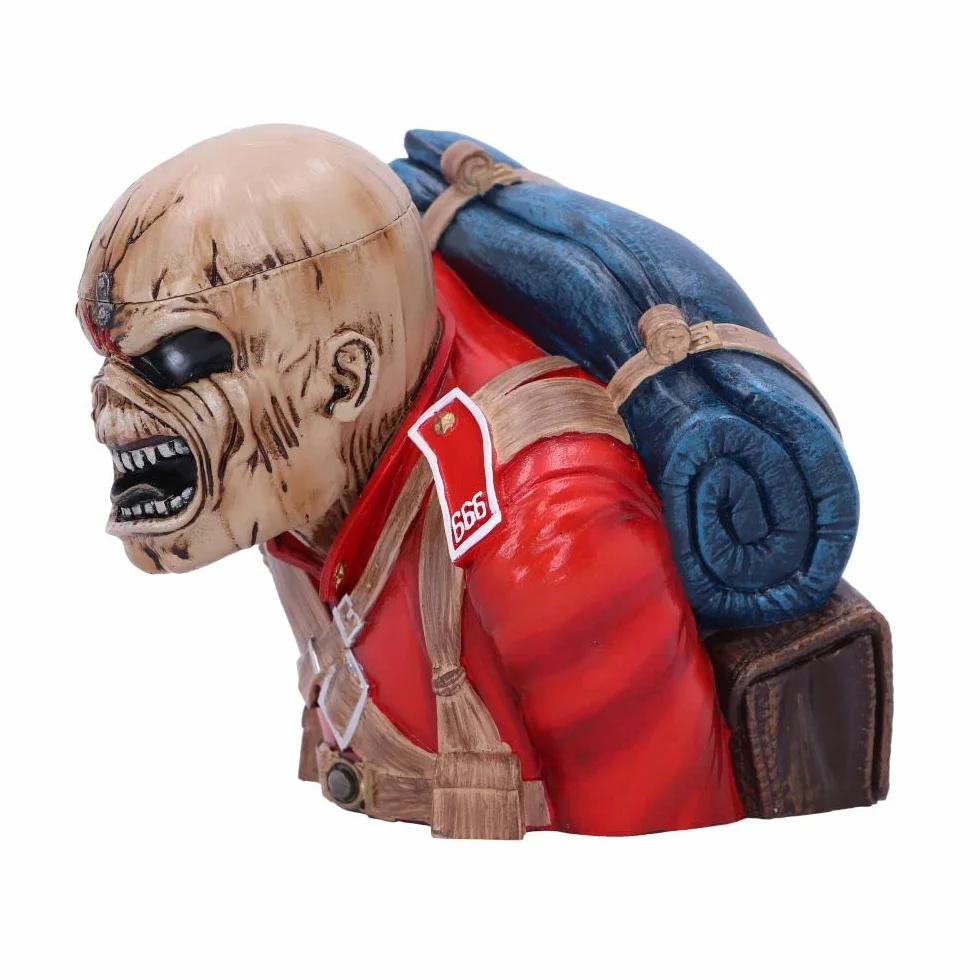 Nemesis Now Oficjalnie licencjonowane pudełko na biust Iron Maiden The Trooper (małe) czerwone, 12 cm