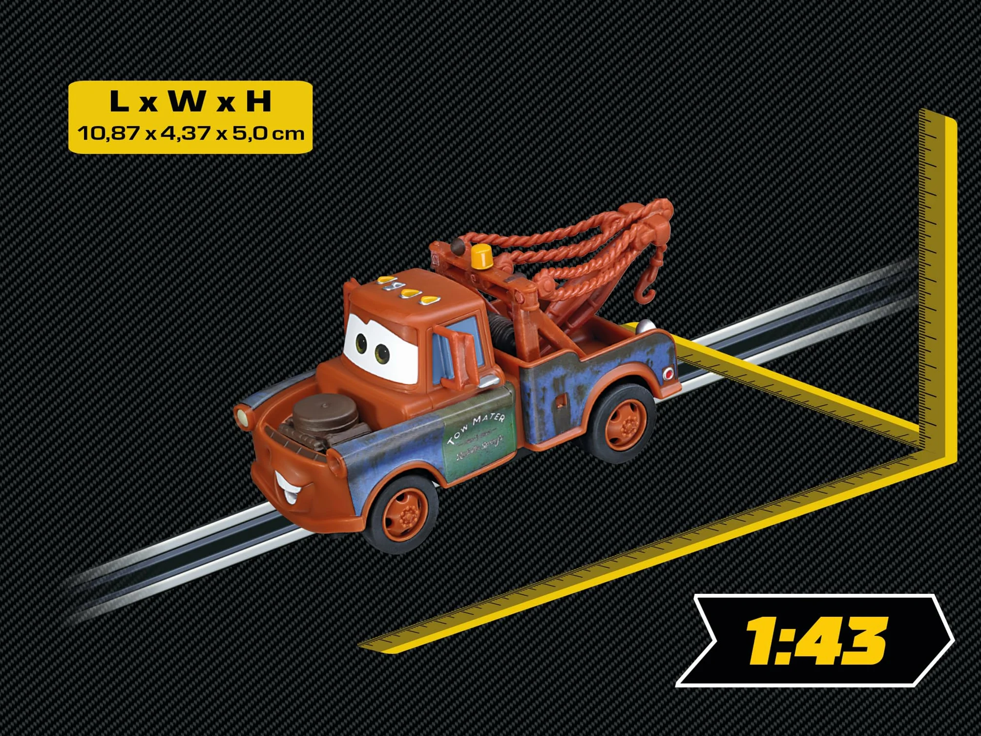Carrera 20061183 Carrera GO!!! Auta Disney·Pixar Złomek tor wyścigowy i licencjonowane wyścigówki do 2 graczy dla chłopców i dziewcząt od 6 lat i dorosłych