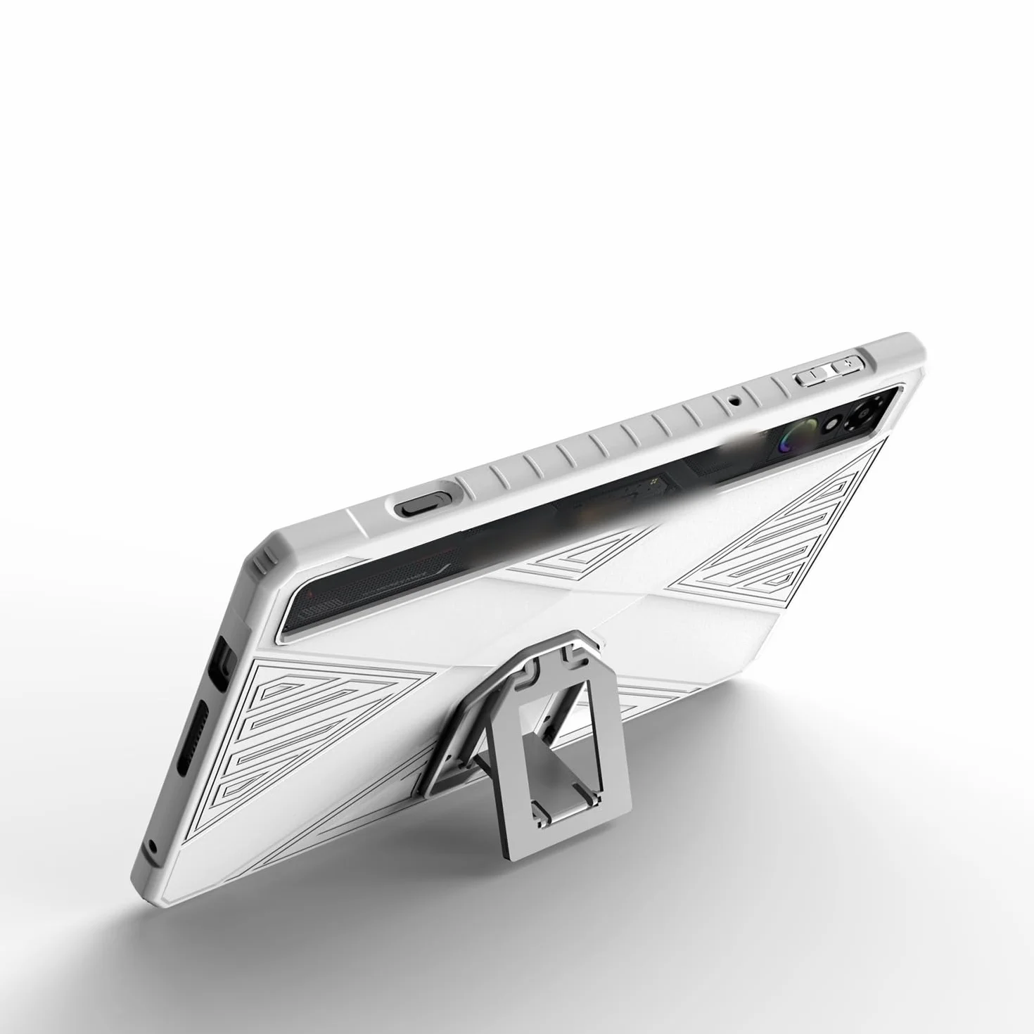 Etui TPU do REDMAGIC Astra, pokrowiec ochronny zapobiegający upadkowi z magnetycznym stojakiem - do tabletu REDMAGIC 3 Pro (białe)