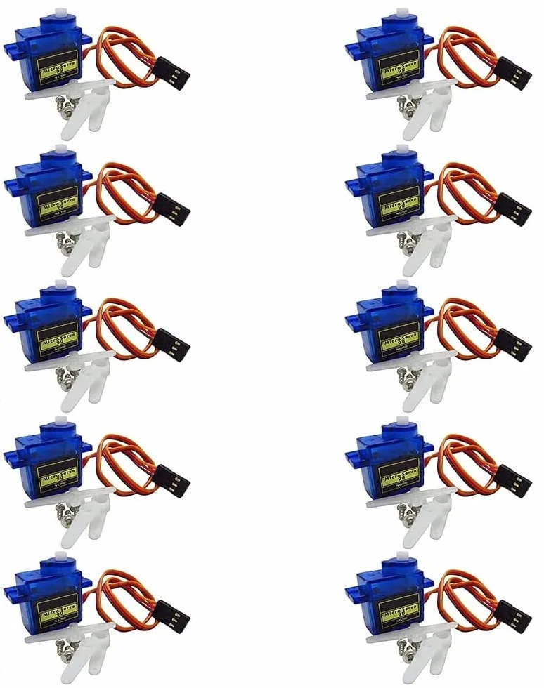 10 szt. SG90 Mini przekładnia analogowa mikro serwo 9g do helikoptera samolotu RC