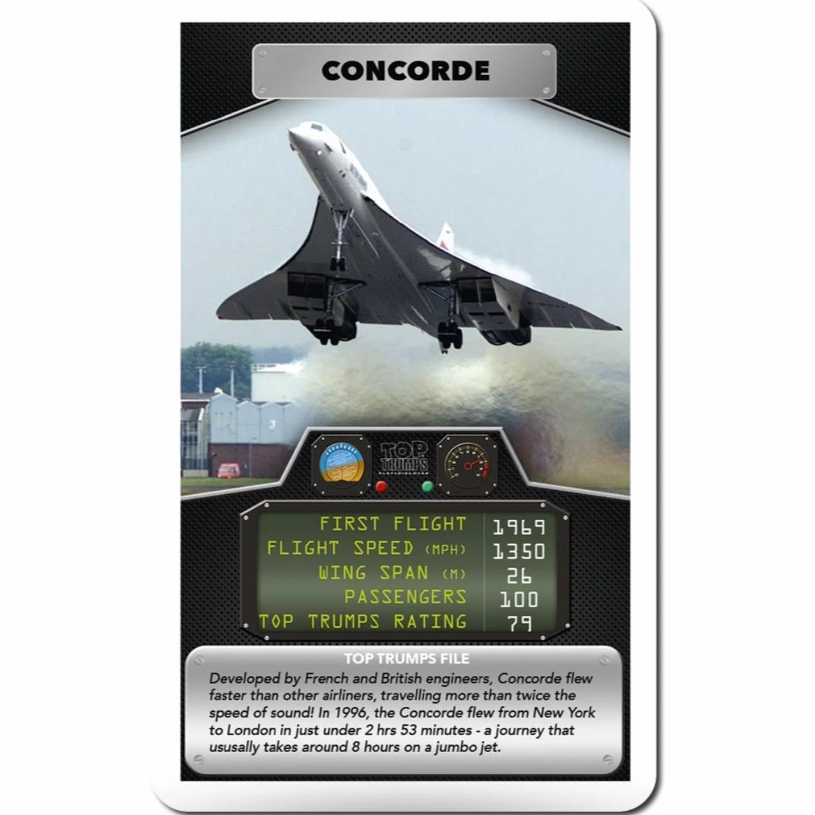Pasażerskie samoloty Top Trumps gra karciana